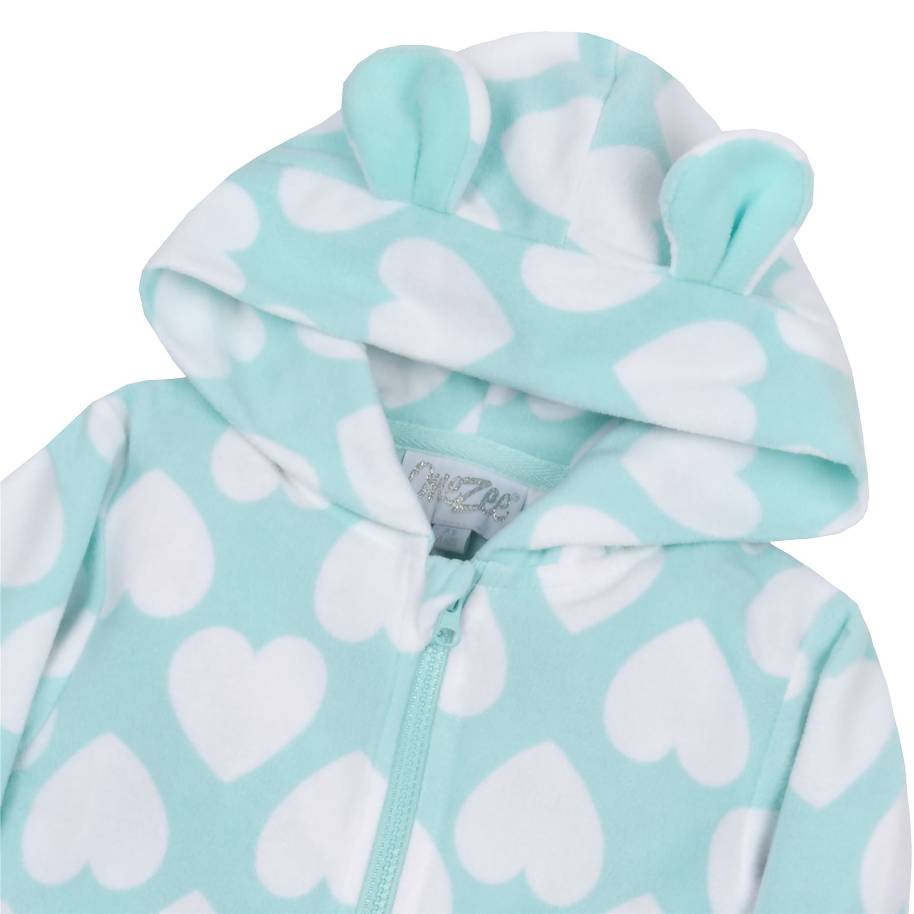 Girls//Boys Childrens Fleece All In One Hood//Kids Pyjamas Costume Age 2-13 Years
