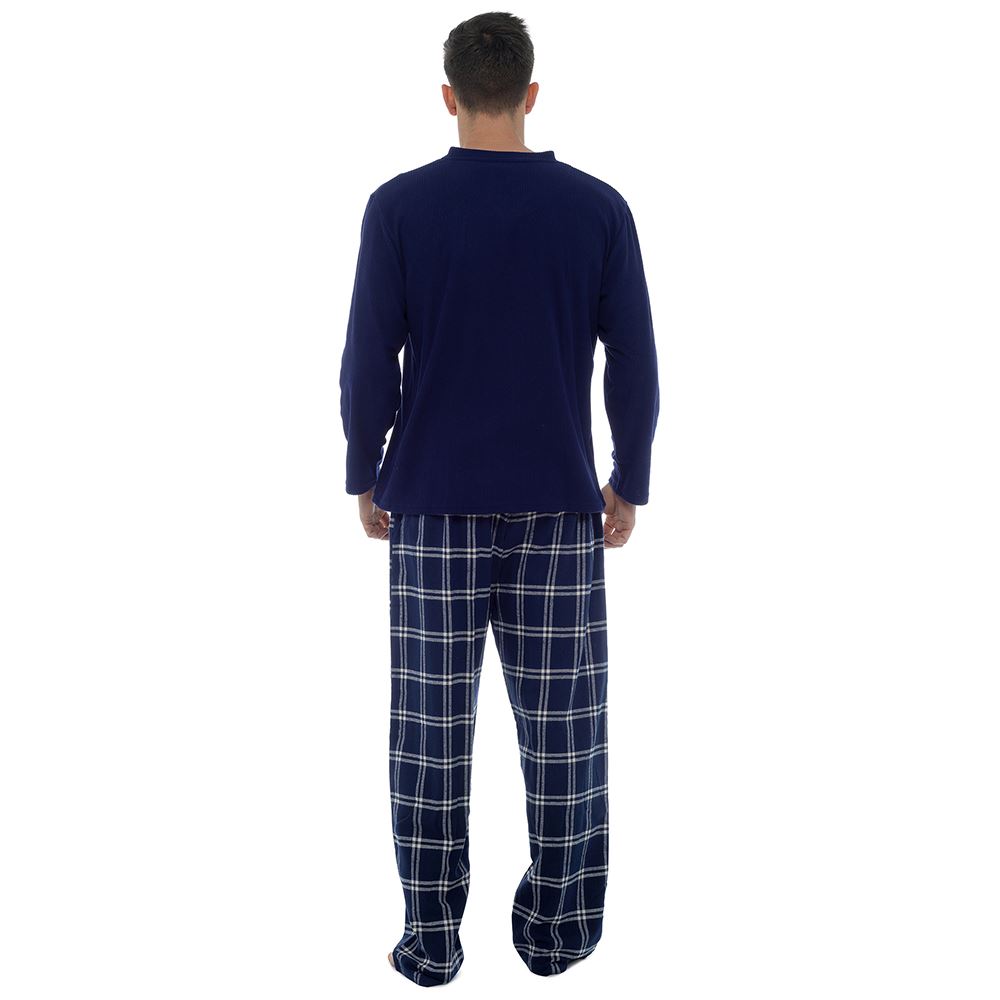 Mens Boys Fleece//Flannel Long Sleeve Pyjama Set Pyjamas PJs Medium Large XL XXL