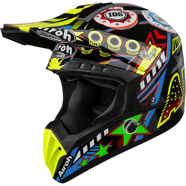 Airoh New Thermoplastic Switch Motocross Off Road Helmet Double D Ring
