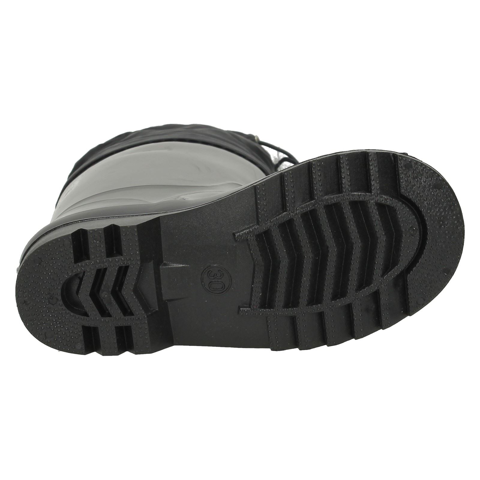 Tie Top Spot On Girls Wellington Boots