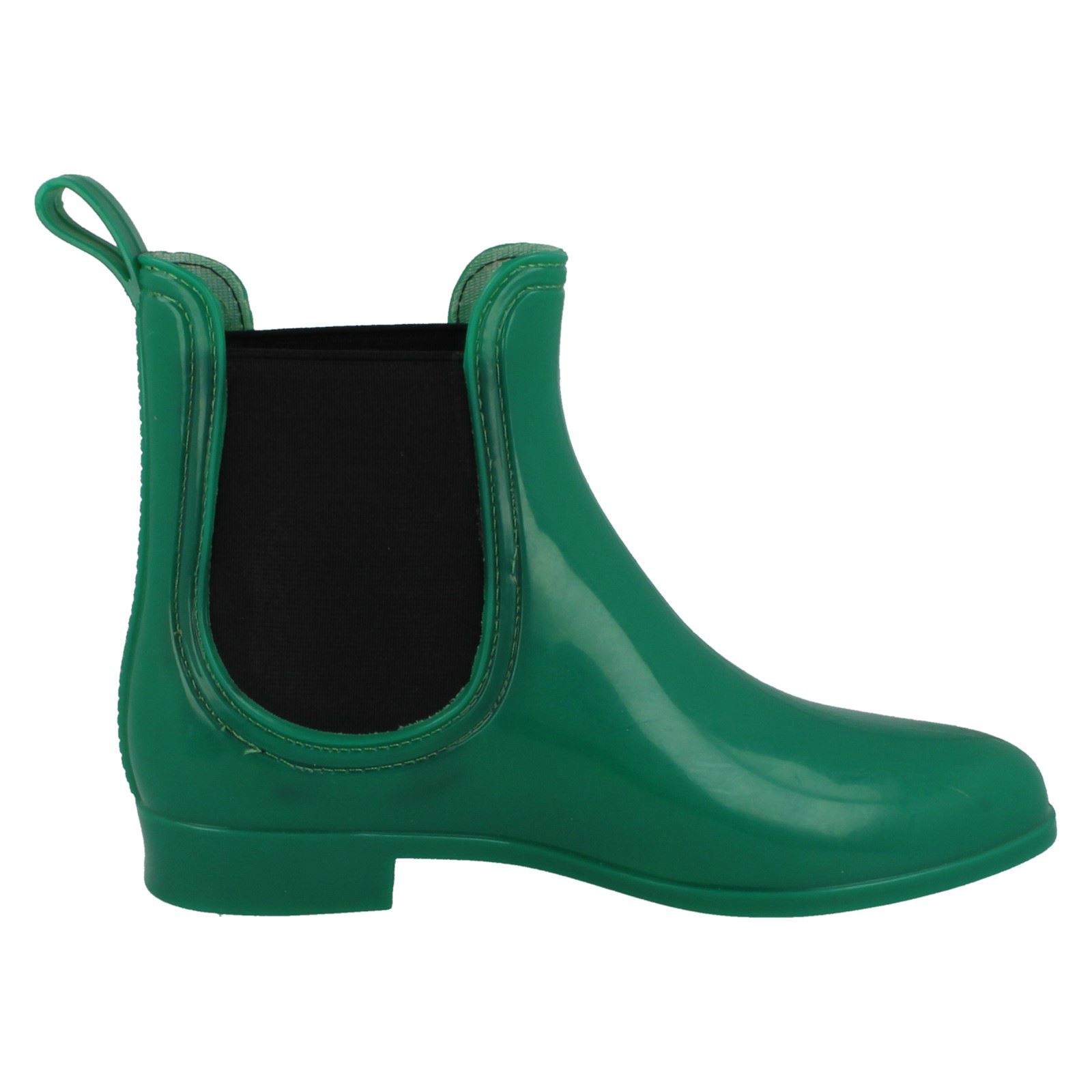 Ladies Spot On Flat Ankle Wellington Boots