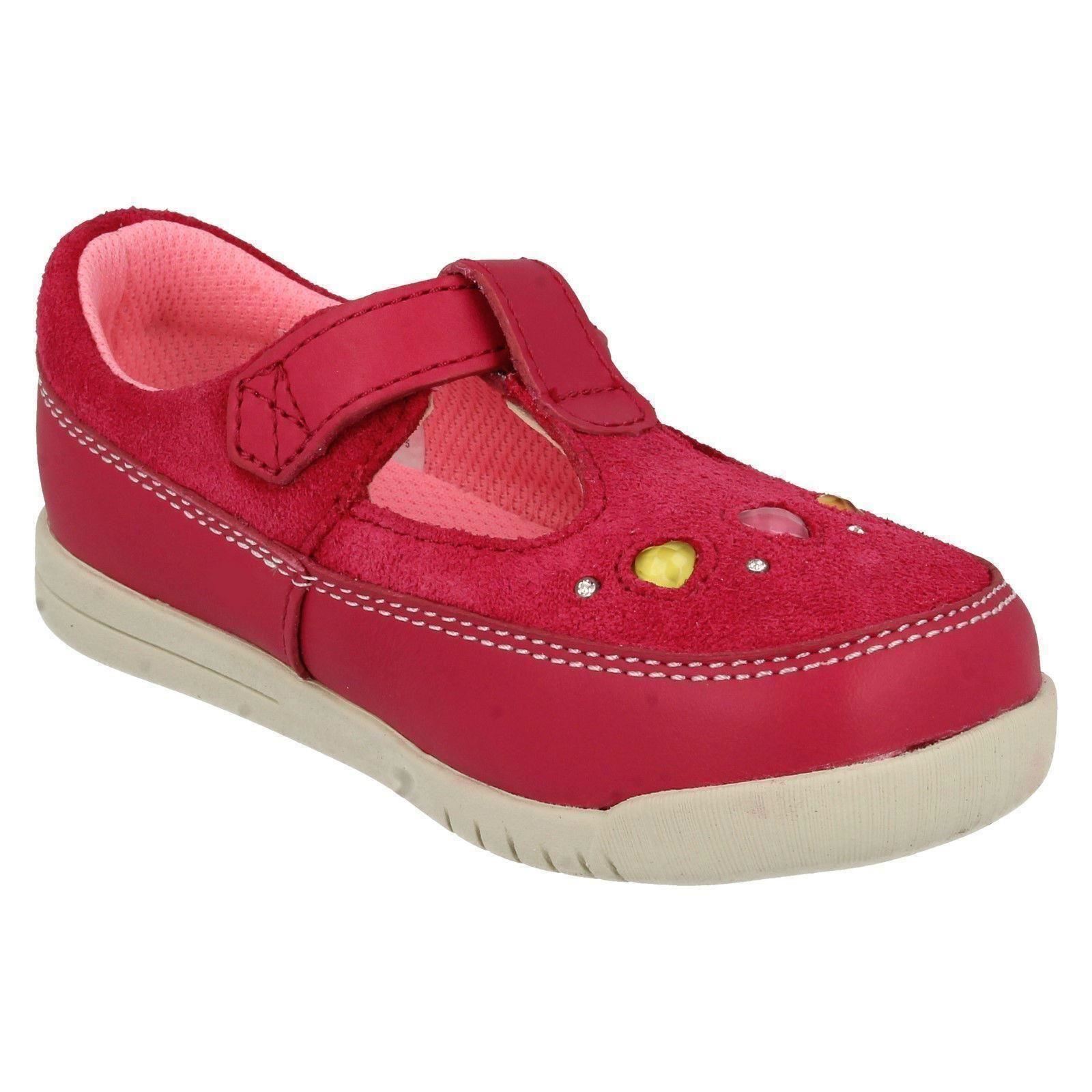 Girls Clarks Buckle Casual Shoes Crazy Dot