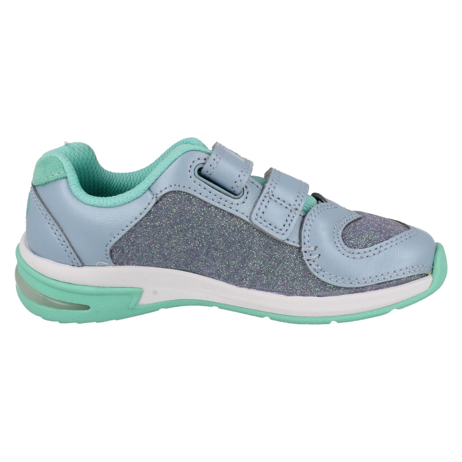 Girls Clarks Piper Chat Casual Trainers with Lights