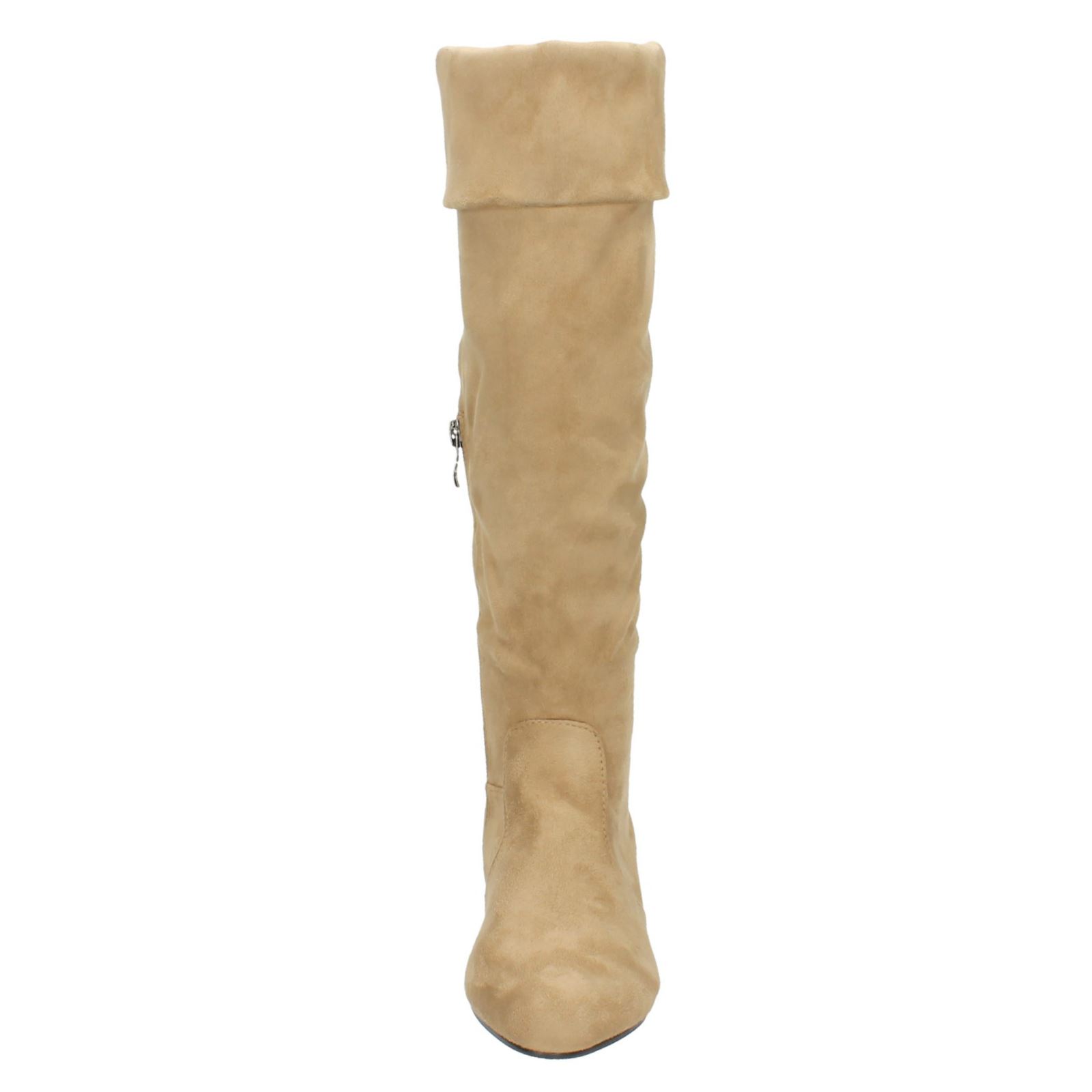 Ladies Spot On Mid Heel /'High Leg Boots/'
