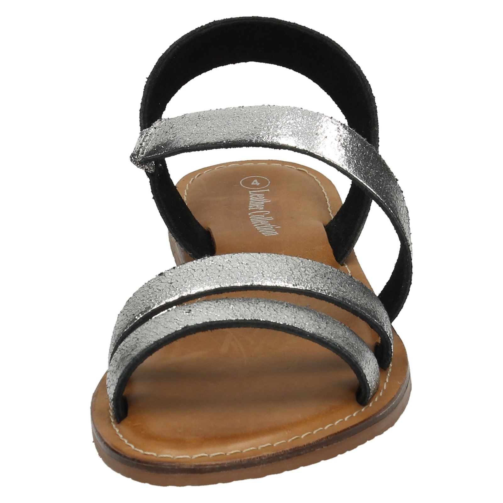 Ladies Flat Y Strap Slingback Mule Ladies Leather Collection