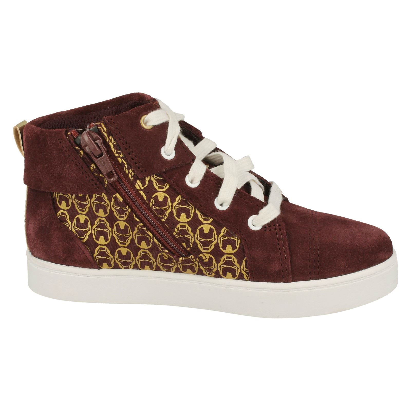 Boys Clarks Hi Top Marvel Superhero Casual Shoes /'City Hero Hi/'
