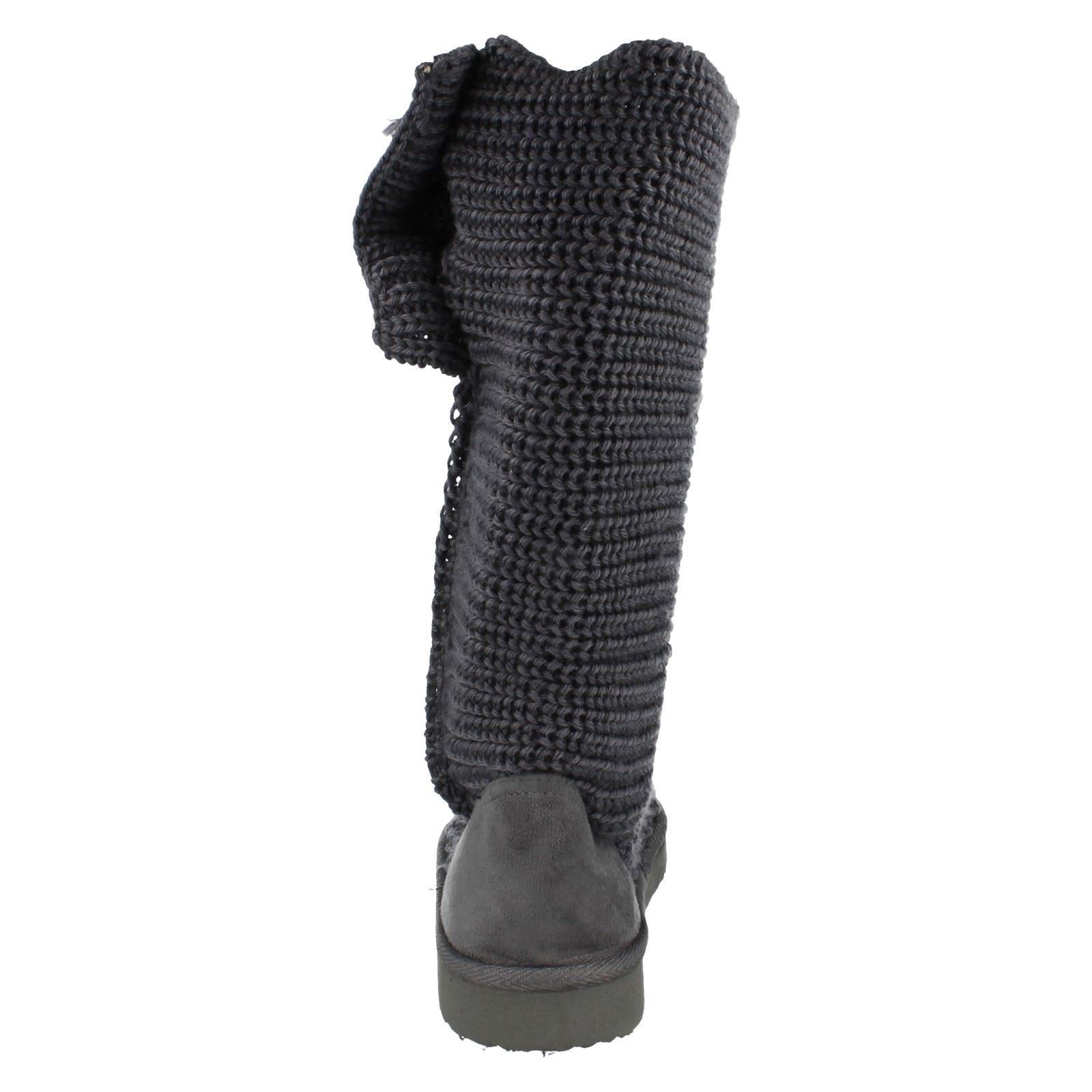 Spot On Girls Knitted Boots
