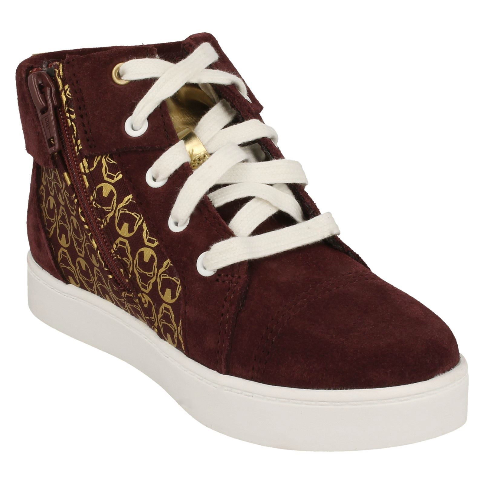Boys Clarks Hi Top Marvel Superhero Casual Shoes /'City Hero Hi/'