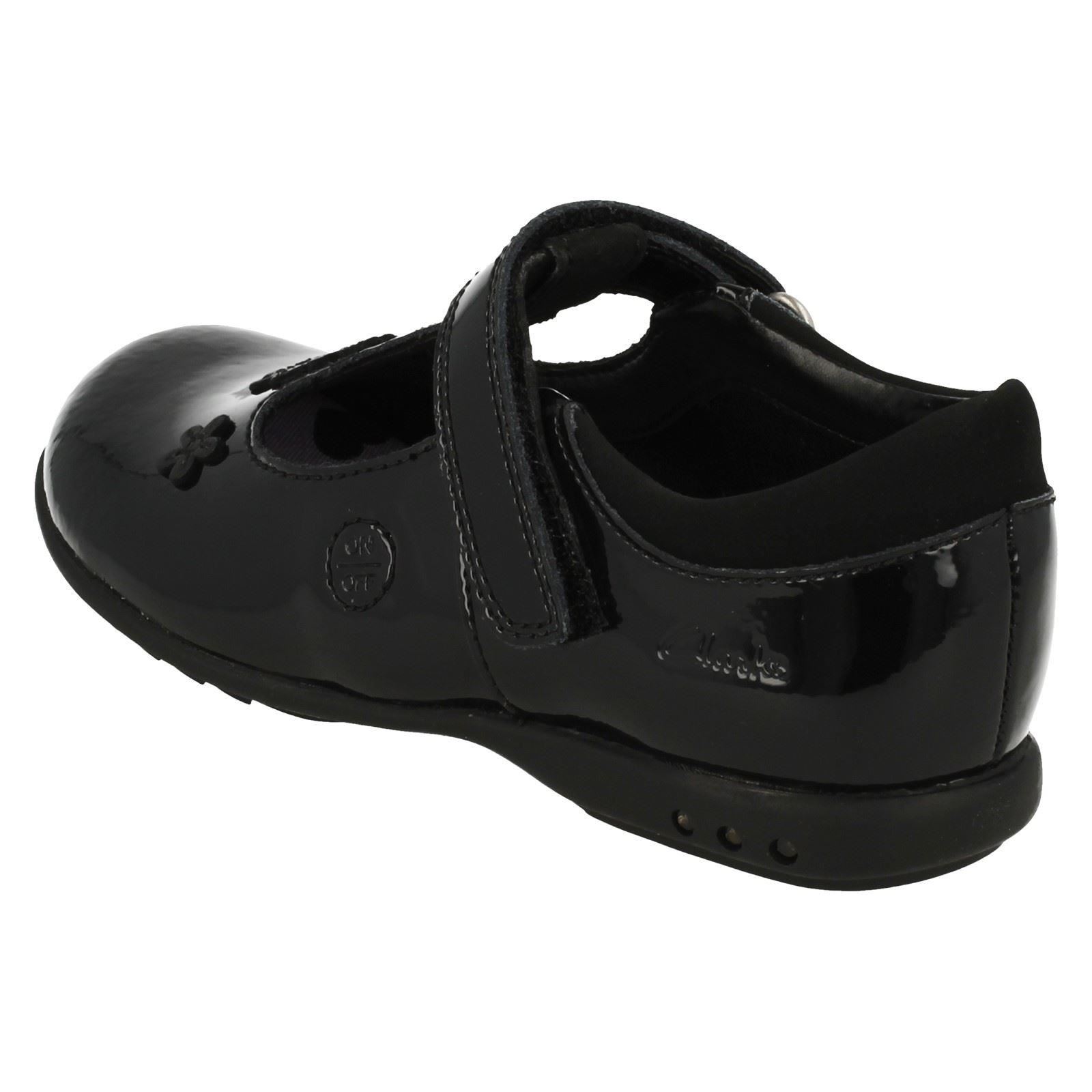Infant Girls Clarks T-Bar Smart School Shoes With Lights *Trixi Beau*
