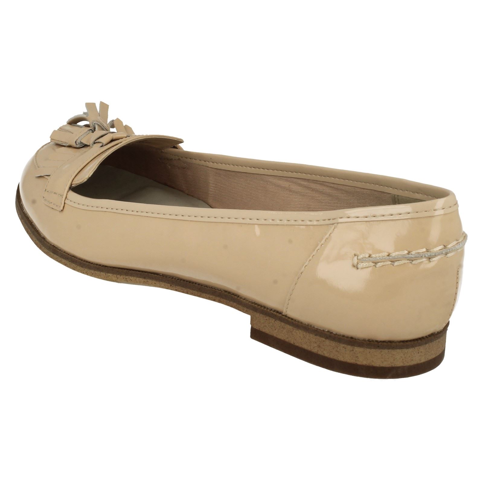 Ladies Clarks Loafer Flats With Tassel Trim Angelica Slice