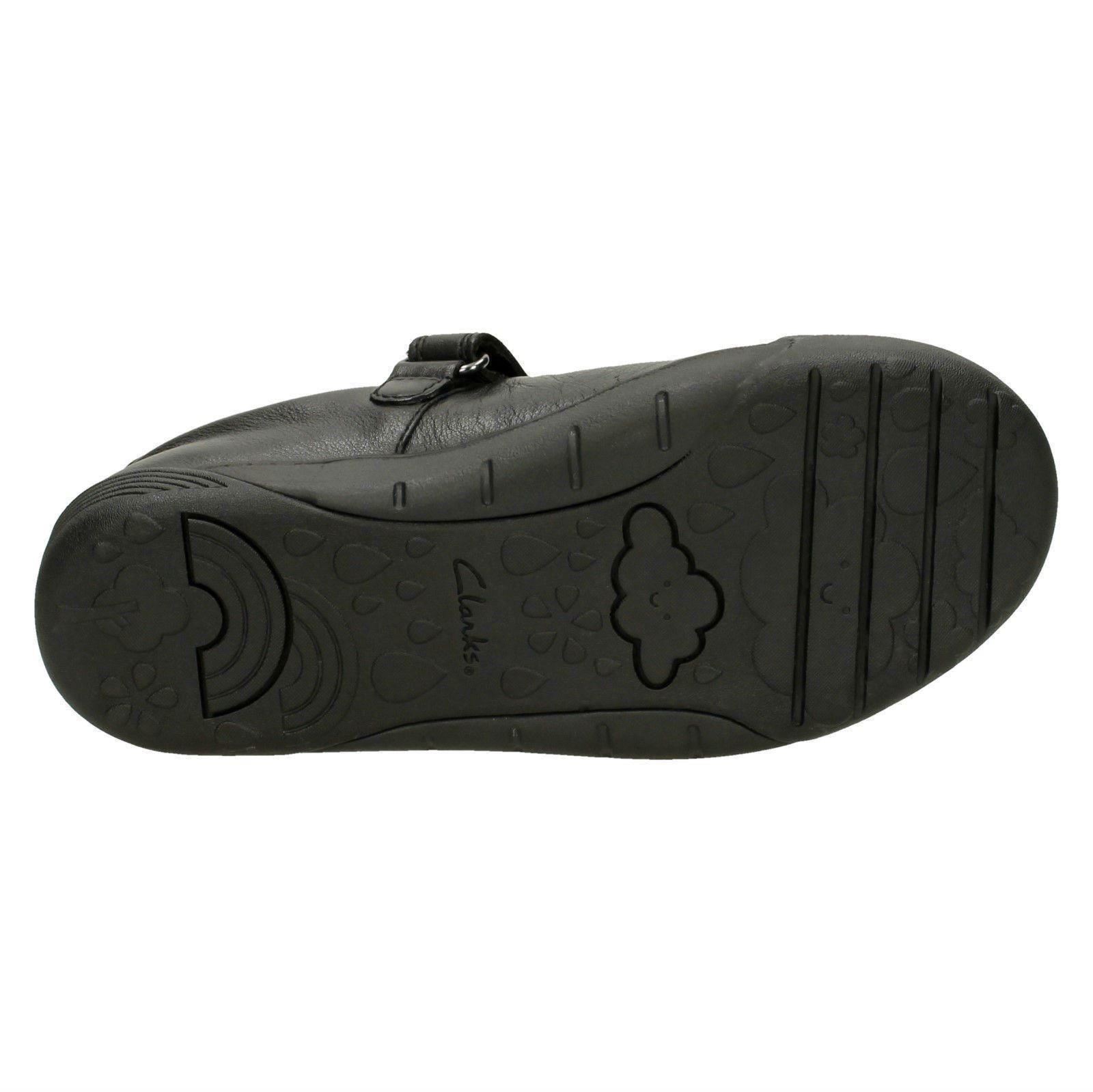 Junior Girls Clarks Mary Jane Leather School Shoes Lil Folk Bud Infant