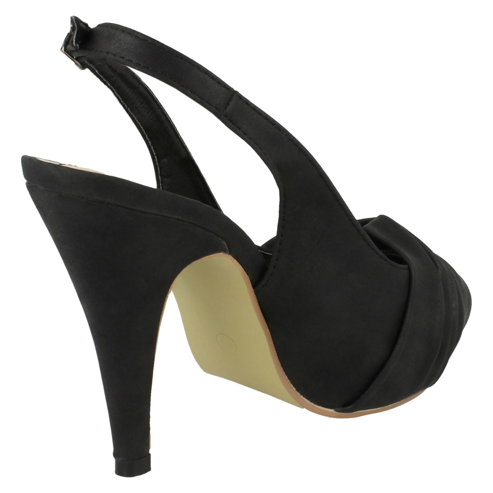 Ladies Anne Michelle Open Back Heeled *Sandals*
