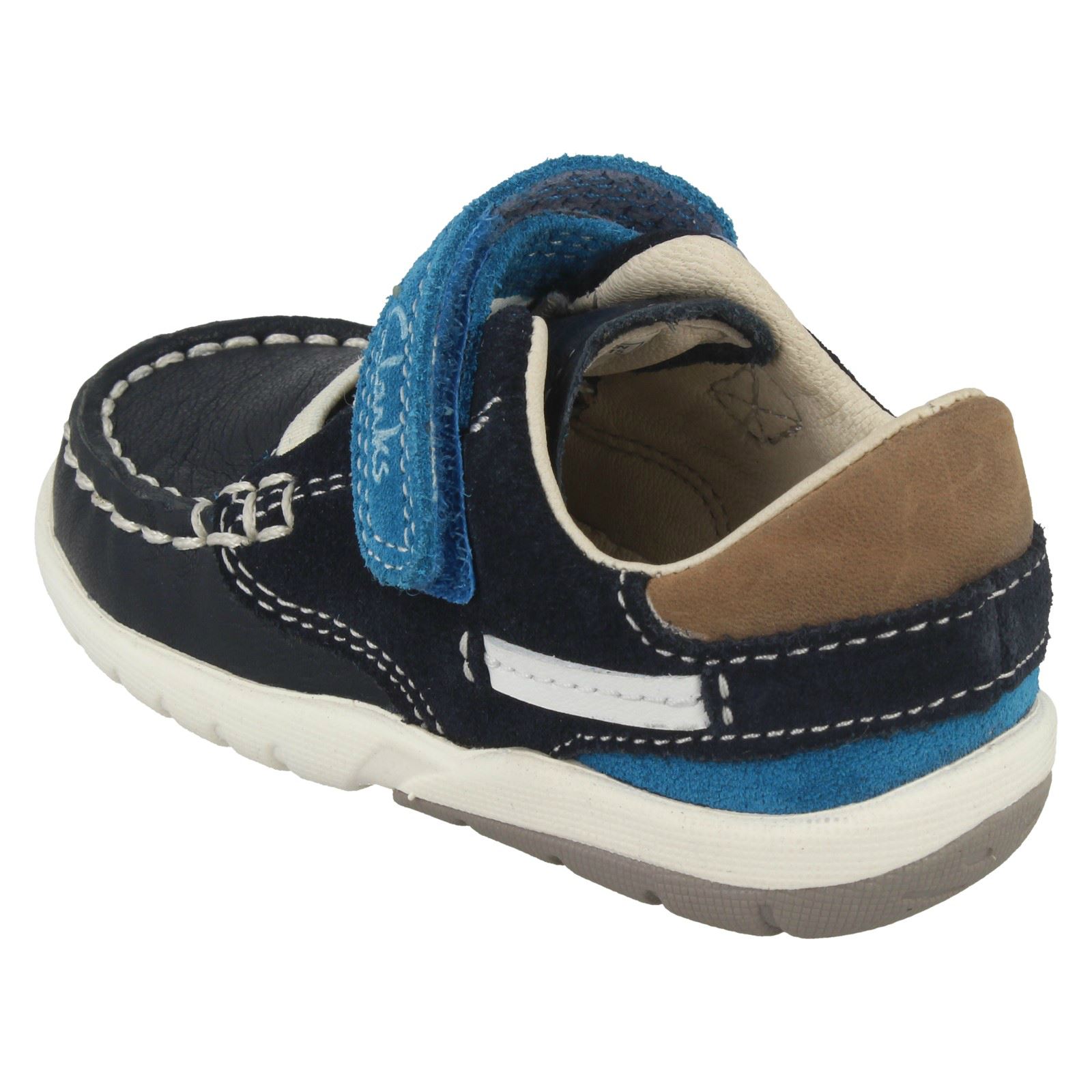Boys Clarks First Shoes /'Softly Flag/'
