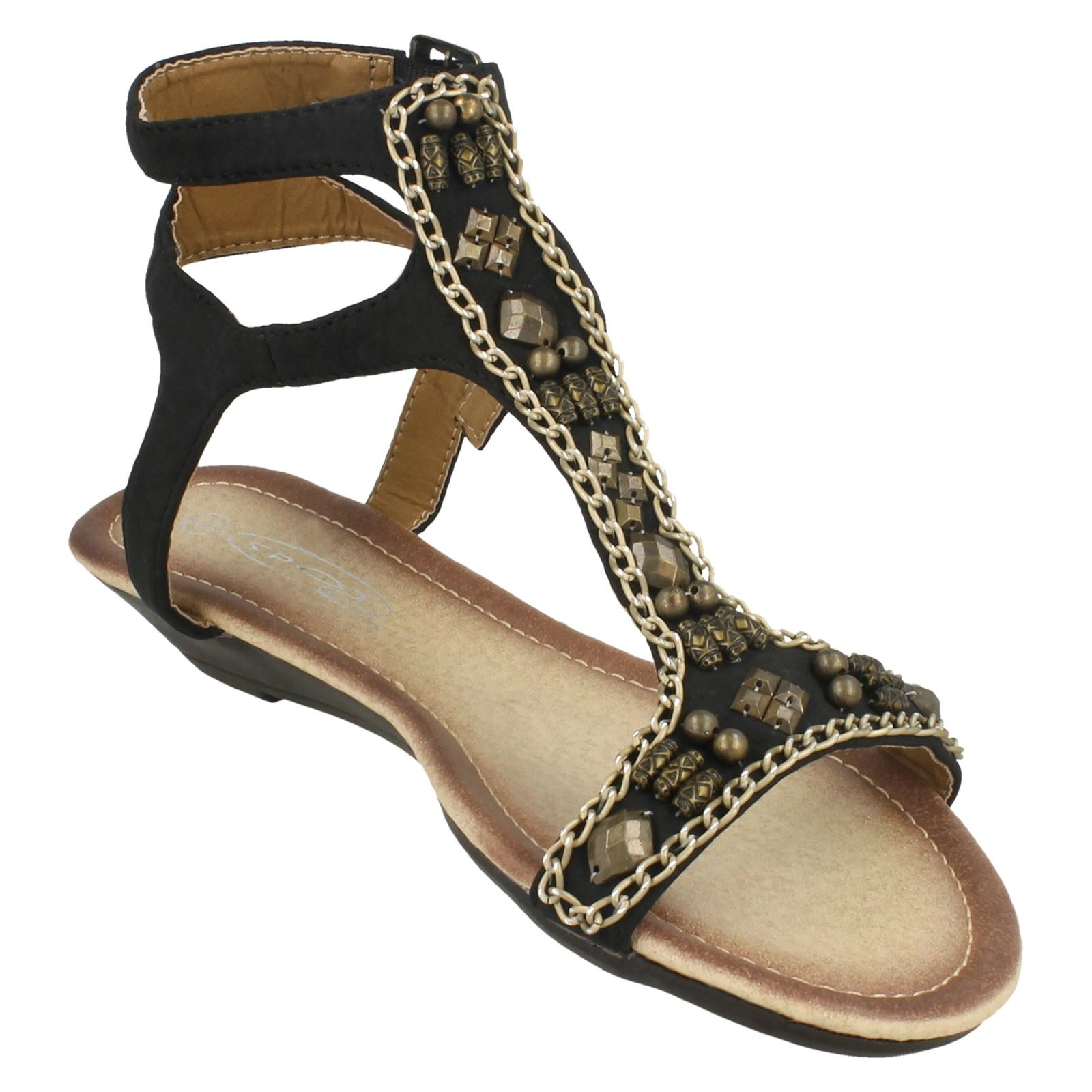 Femmes Spot on Bride Cheville T-bar /"Sandales/'s