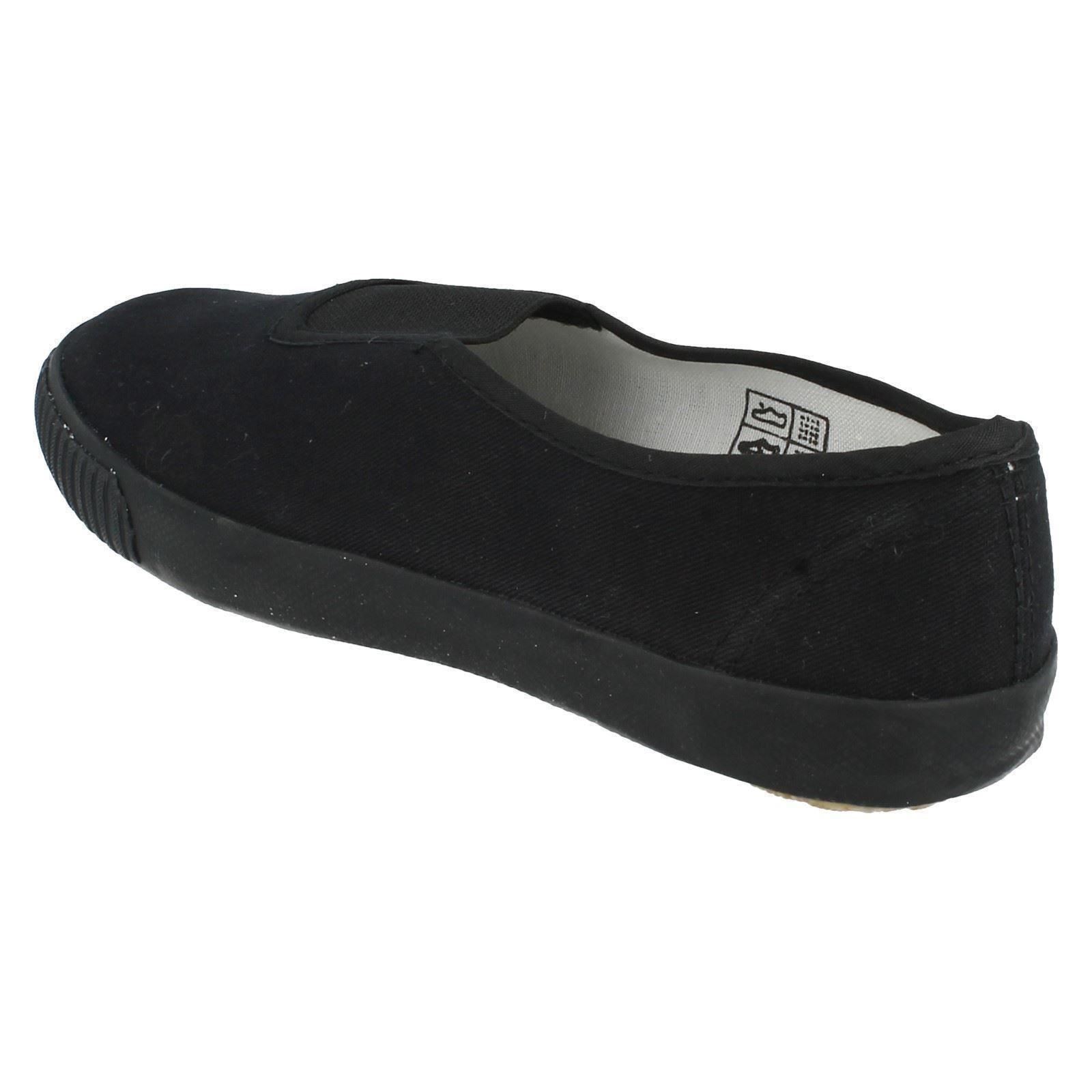 Childrens Unisex Spot On Slip On /'Plimsolls/'