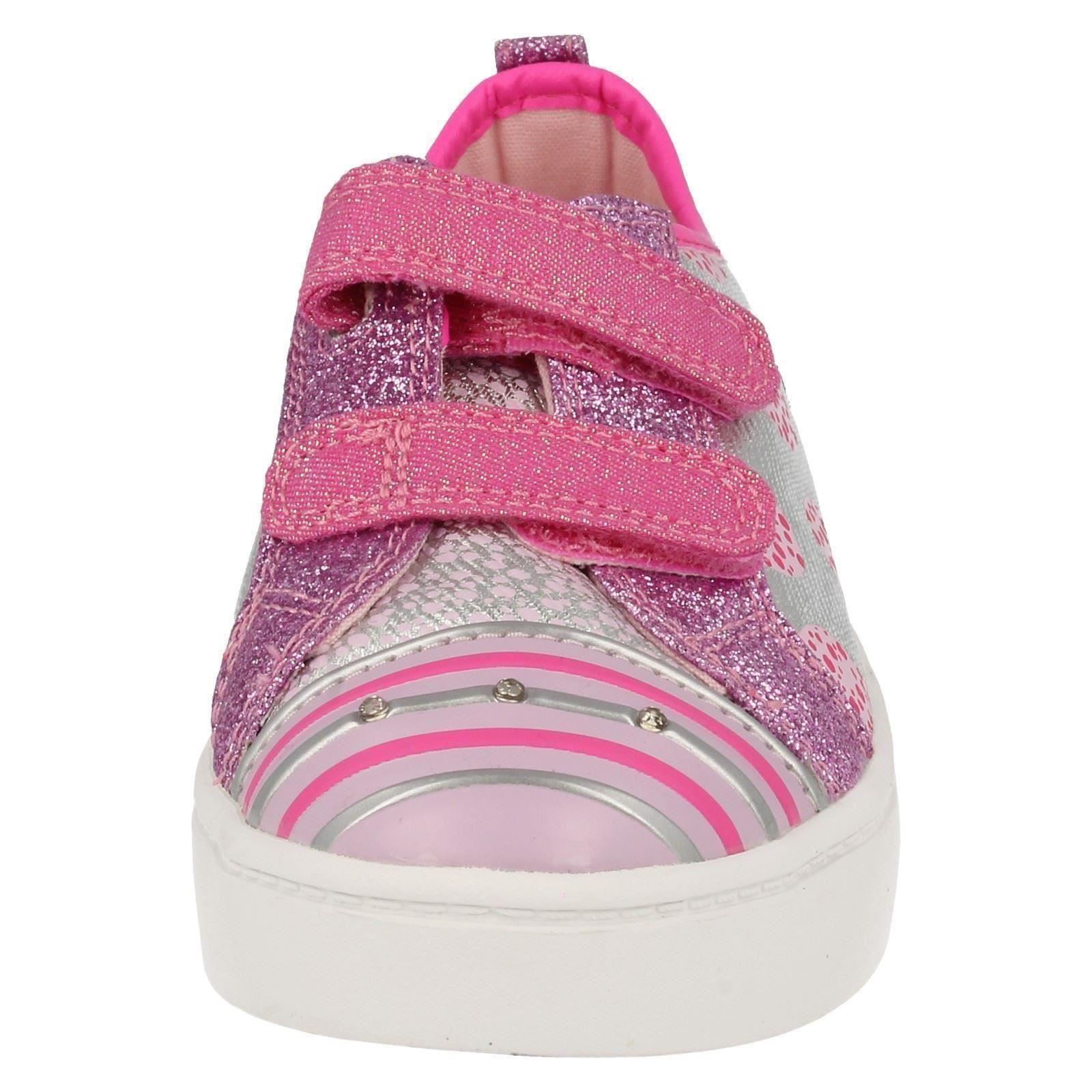 Girls Clarks Casual Canvas Shoes /'Pattie Jo/'