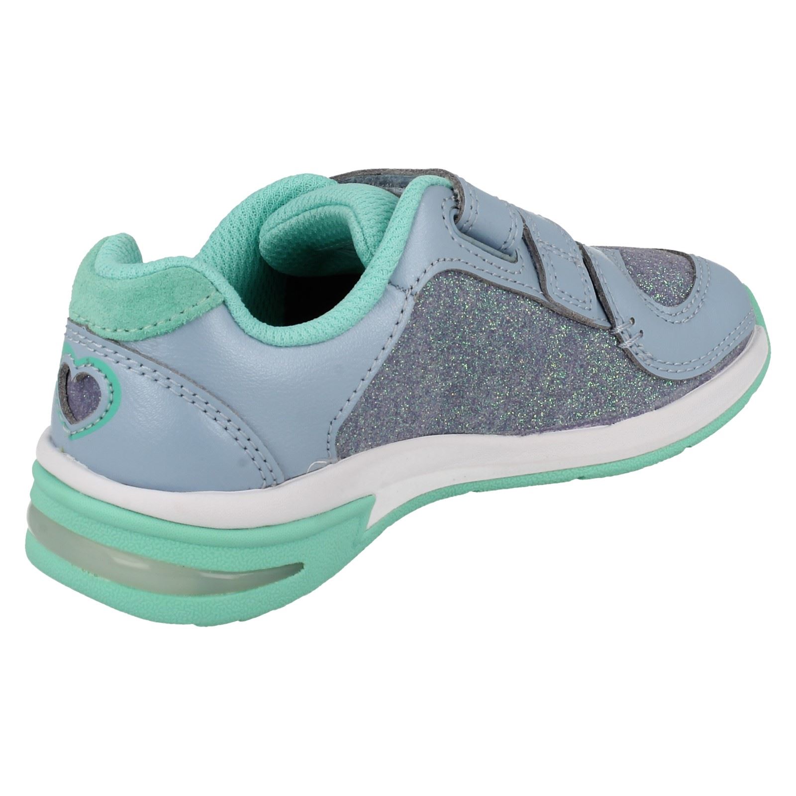 Girls Clarks Piper Chat Casual Trainers with Lights