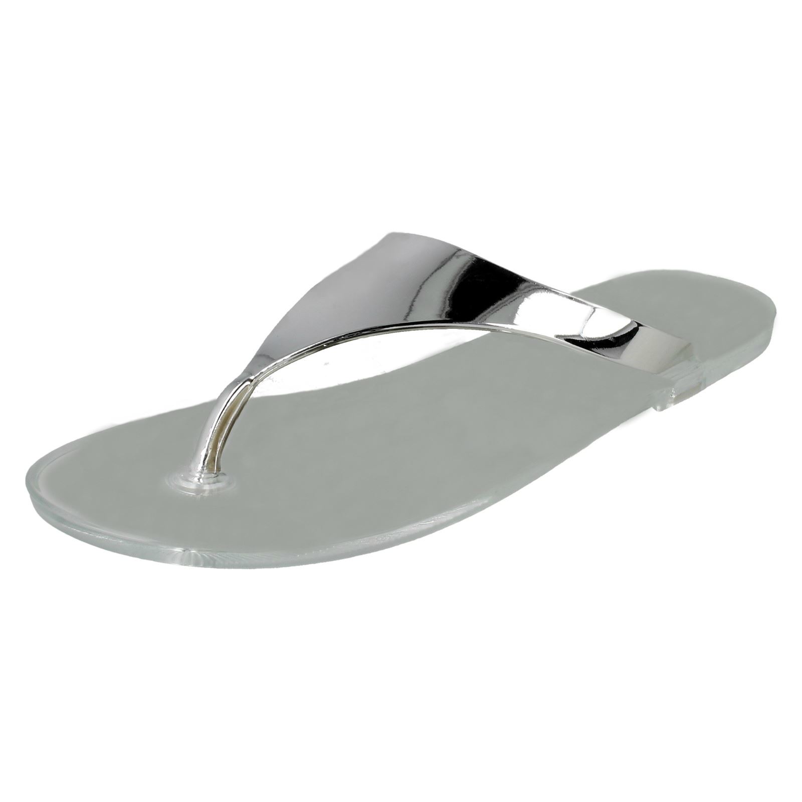 Ladies Spot On Jelly Toepost /'Sandals/'