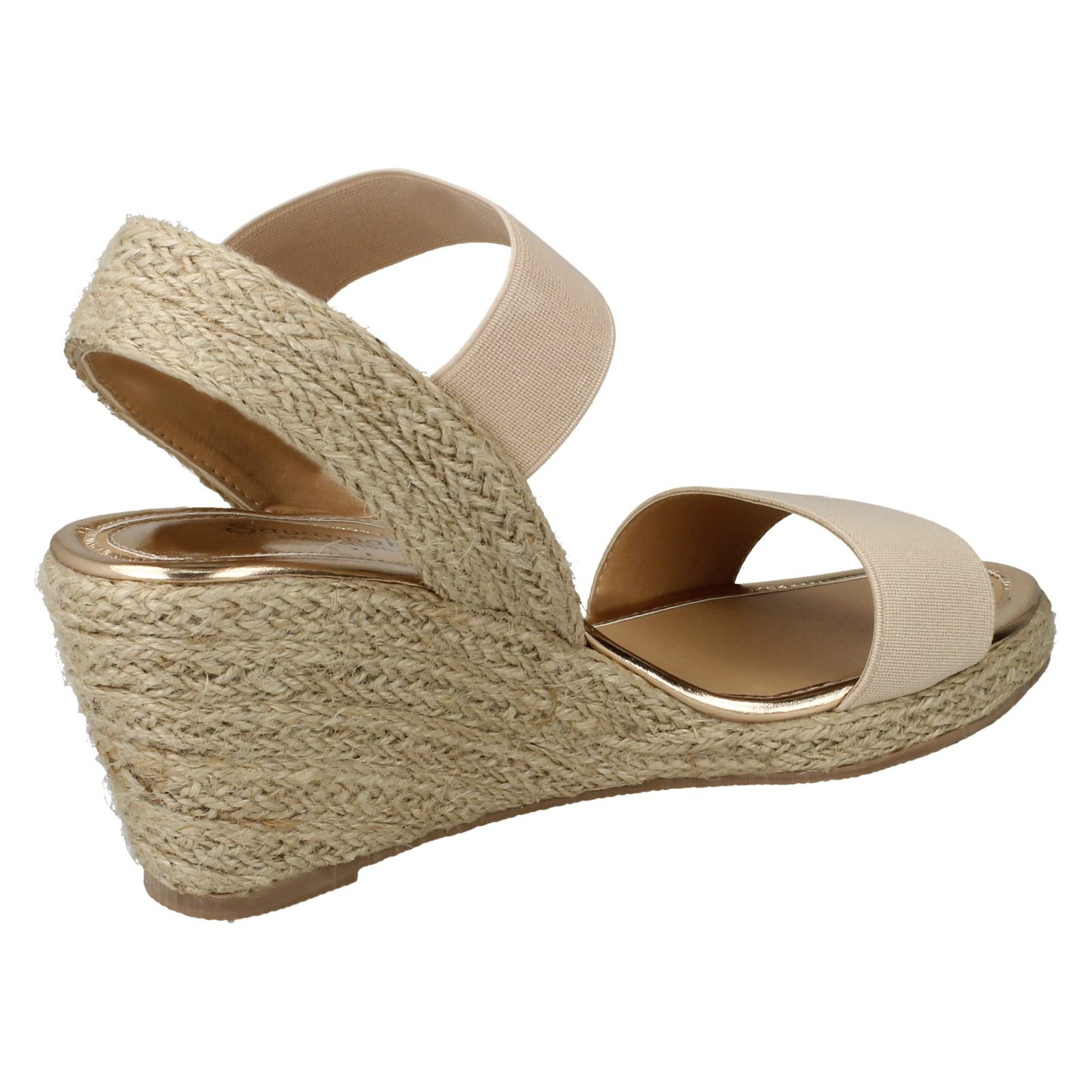 Savannah Ladies Rope Wedge Sandals