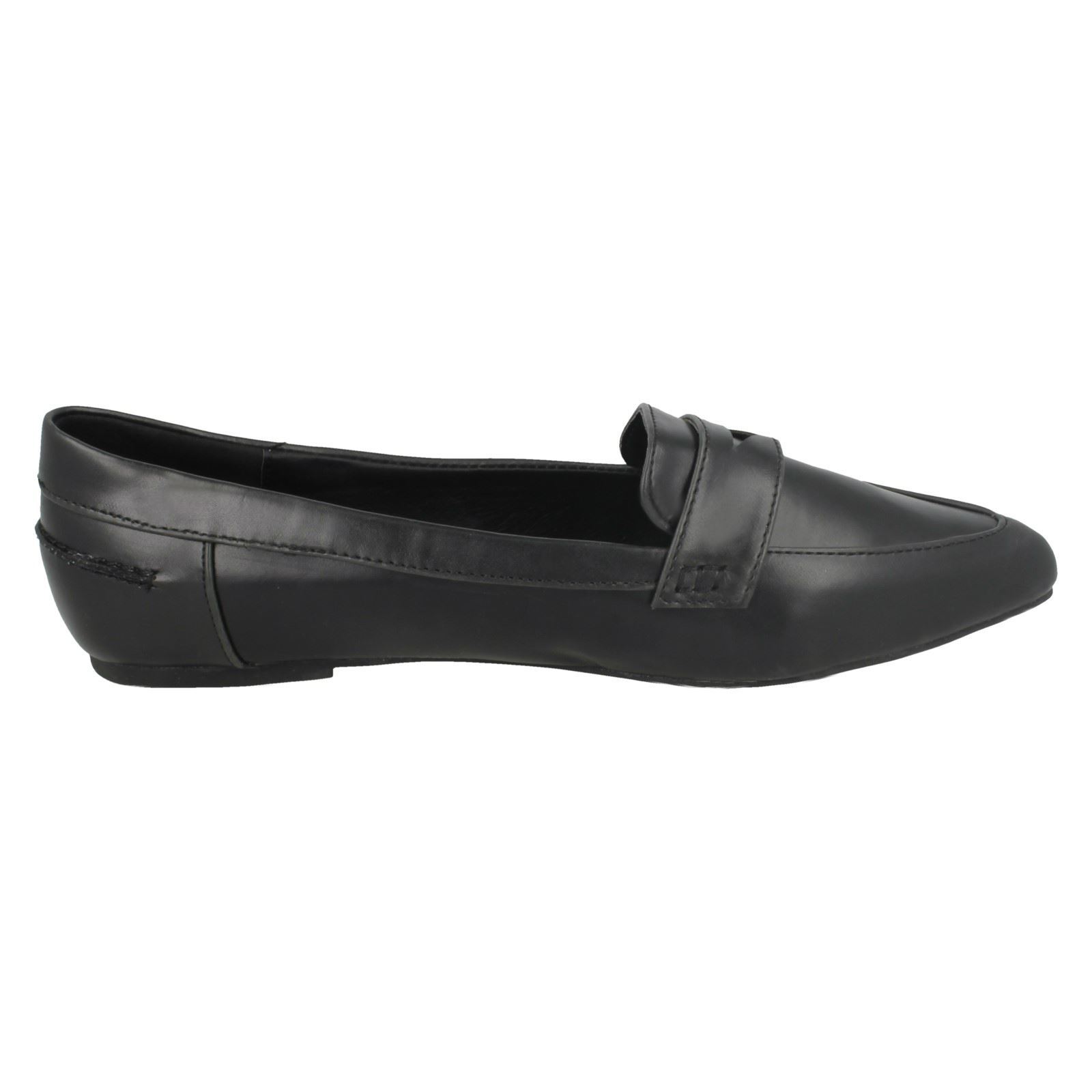 Spot On Ladies Pointed Toe Loafers