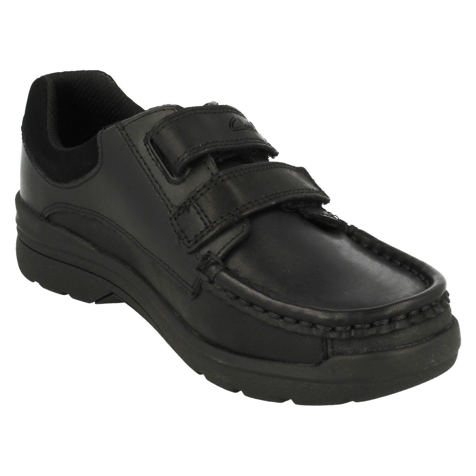 Boys Clarks Leather Smart School Shoes Obie Play