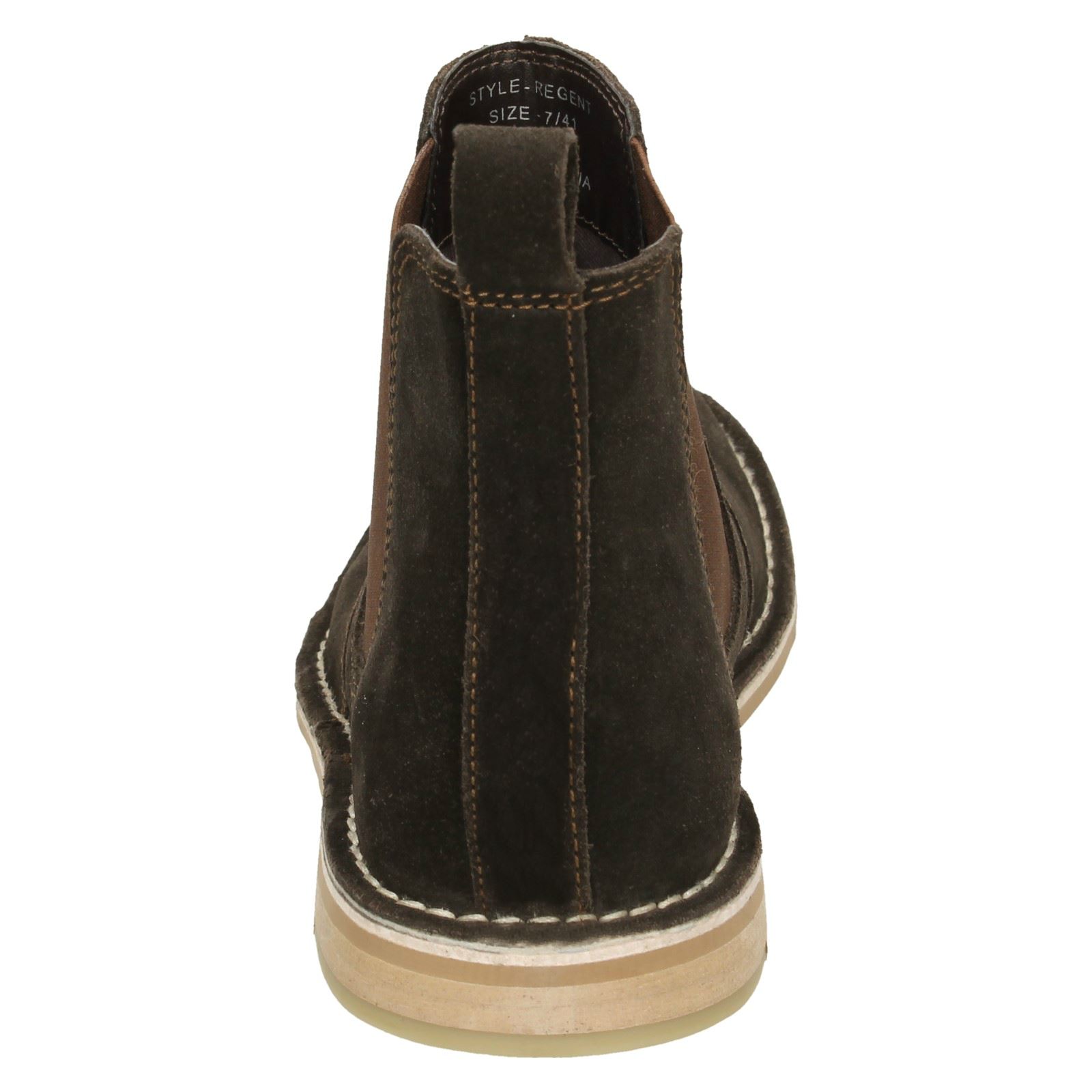 Mens Lambretta Suede Leather Pull On Chelsea Style Ankle Boots Regent