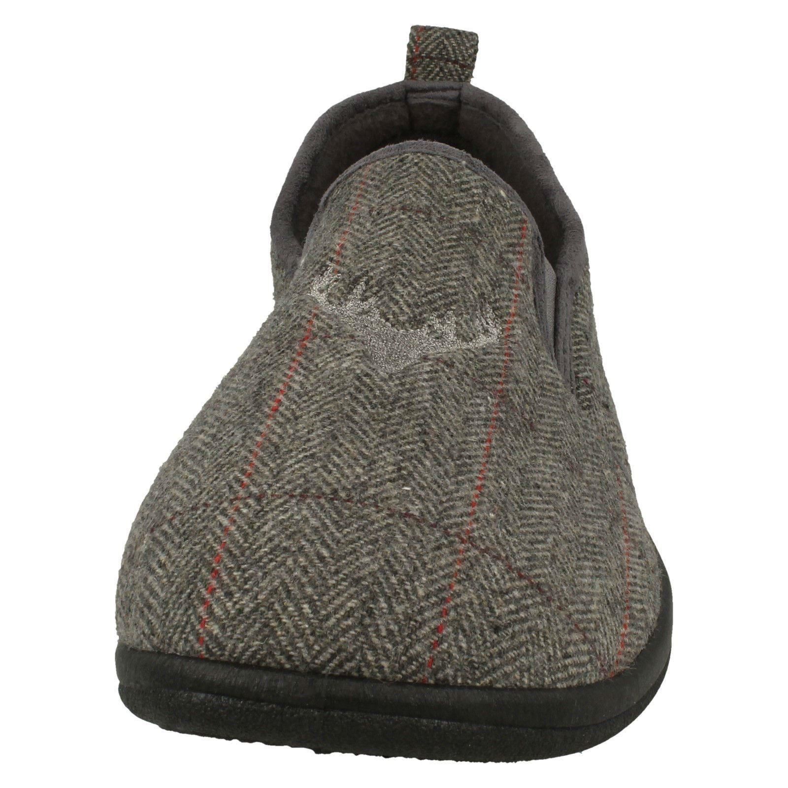Mens Padders Stag Detailed Slipper *Huntsman*