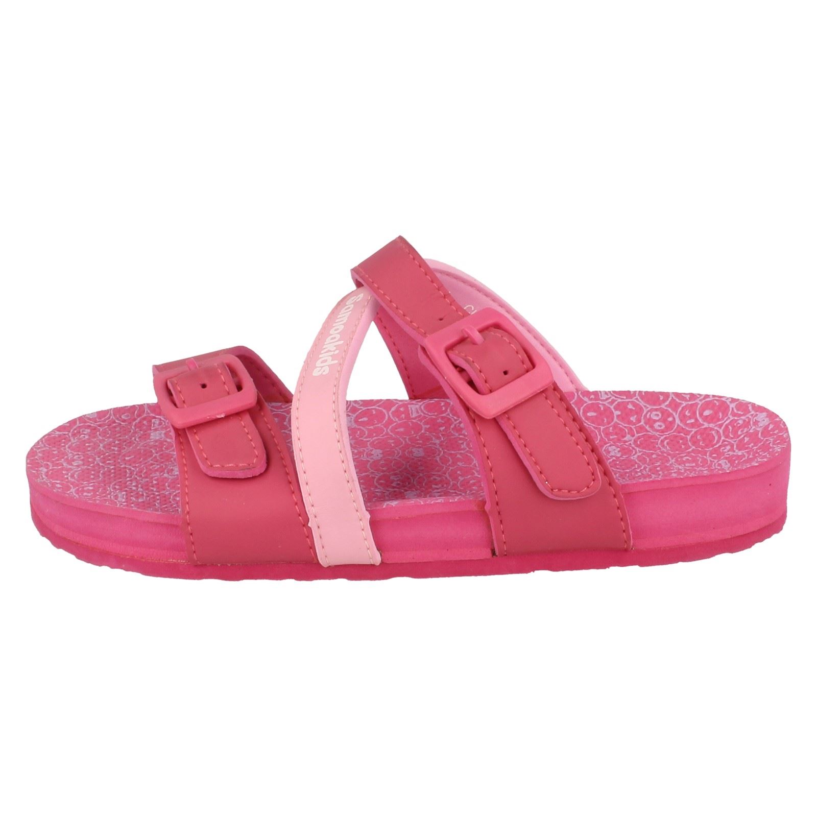Girls Samoa Flat Buckle Mule /'Sandal/'