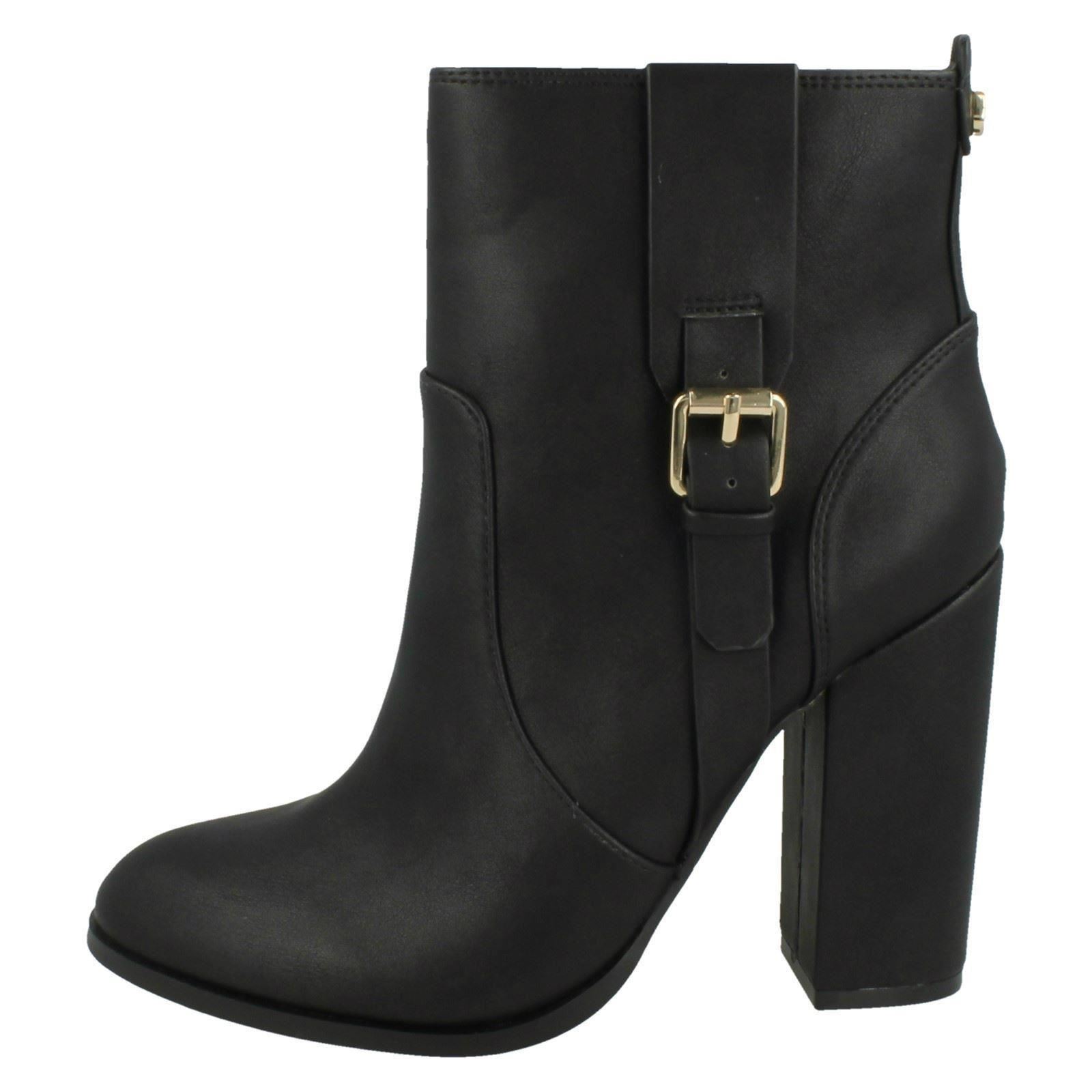 Ladies Anne Michelle Block Heel Ankle /'Boots/'