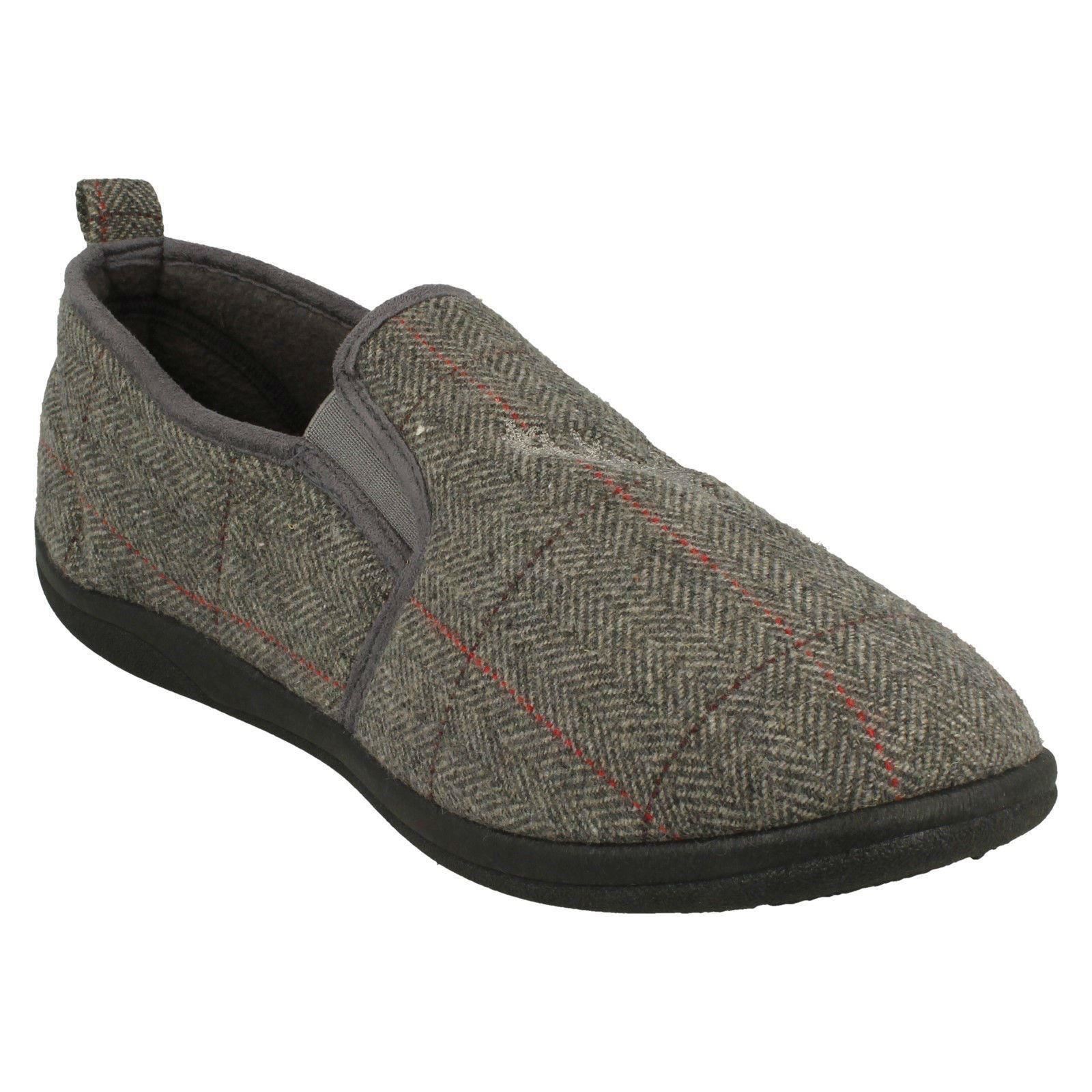 Mens Padders Stag Detailed Slipper *Huntsman*