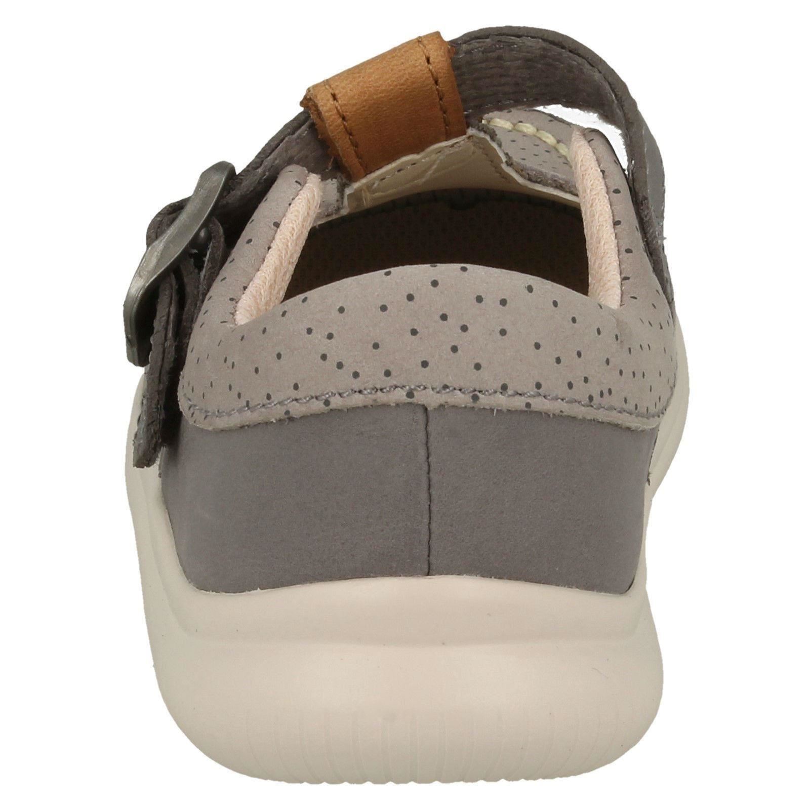 Clarks Girls Casual T-Bar Shoes Cloud Rosa