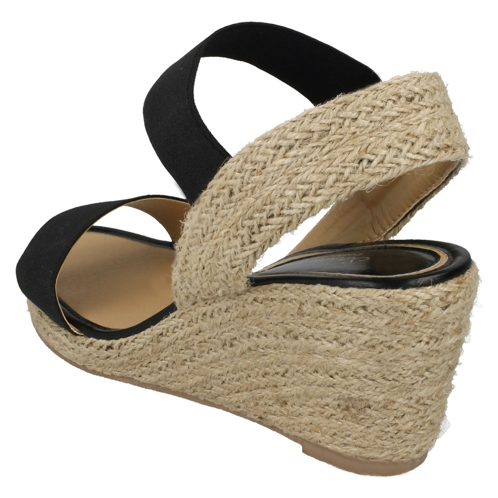 Savannah Ladies Rope Wedge Sandals