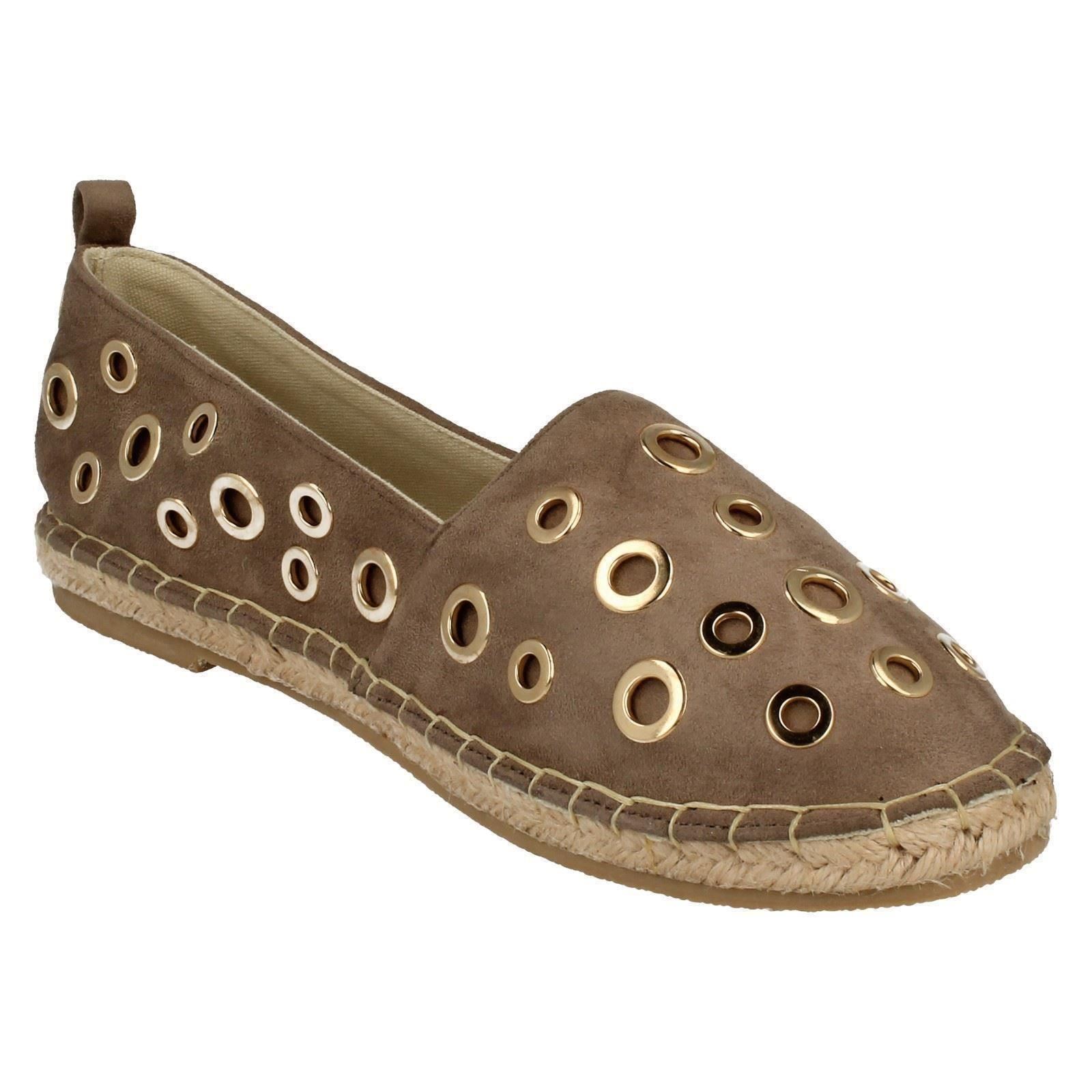 Ladies Spot On Casual Espadrilles