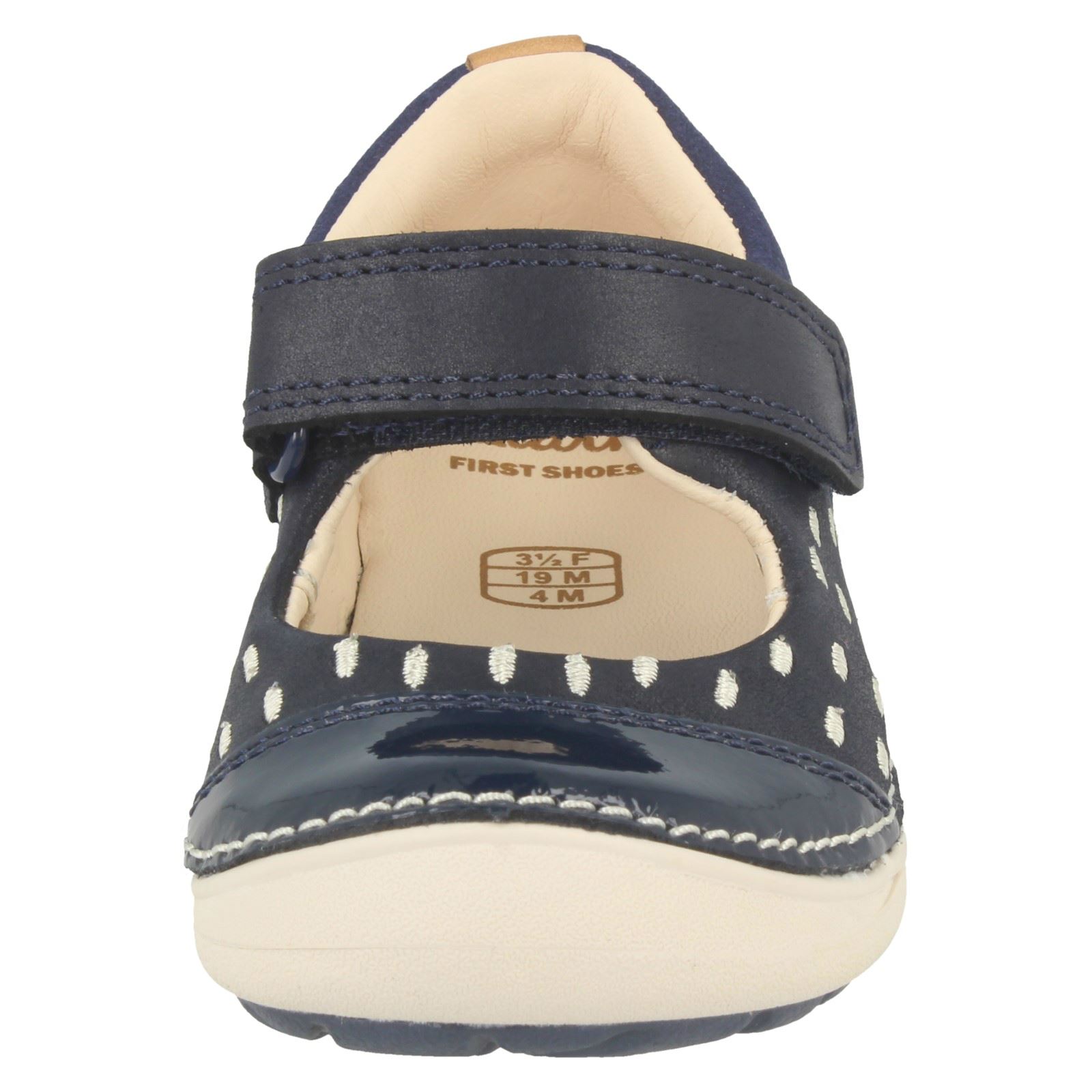 Girls Clarks First Shoes Casual Flats /'Softly Lou/'