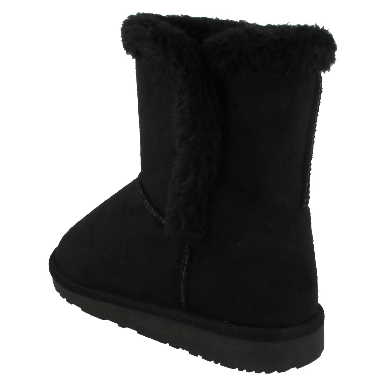 Spot On Filles Cheville Bordure en Fourrure Bottes