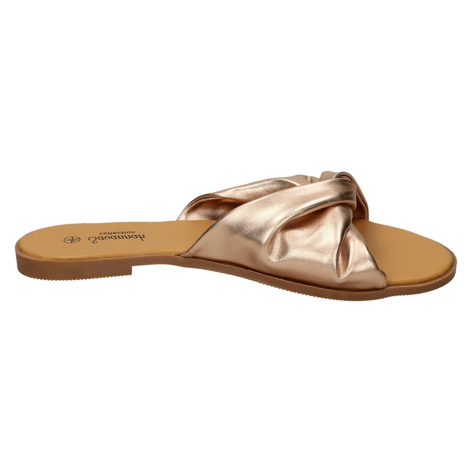 Ladies Savannah Flat Twist Vamp Mules