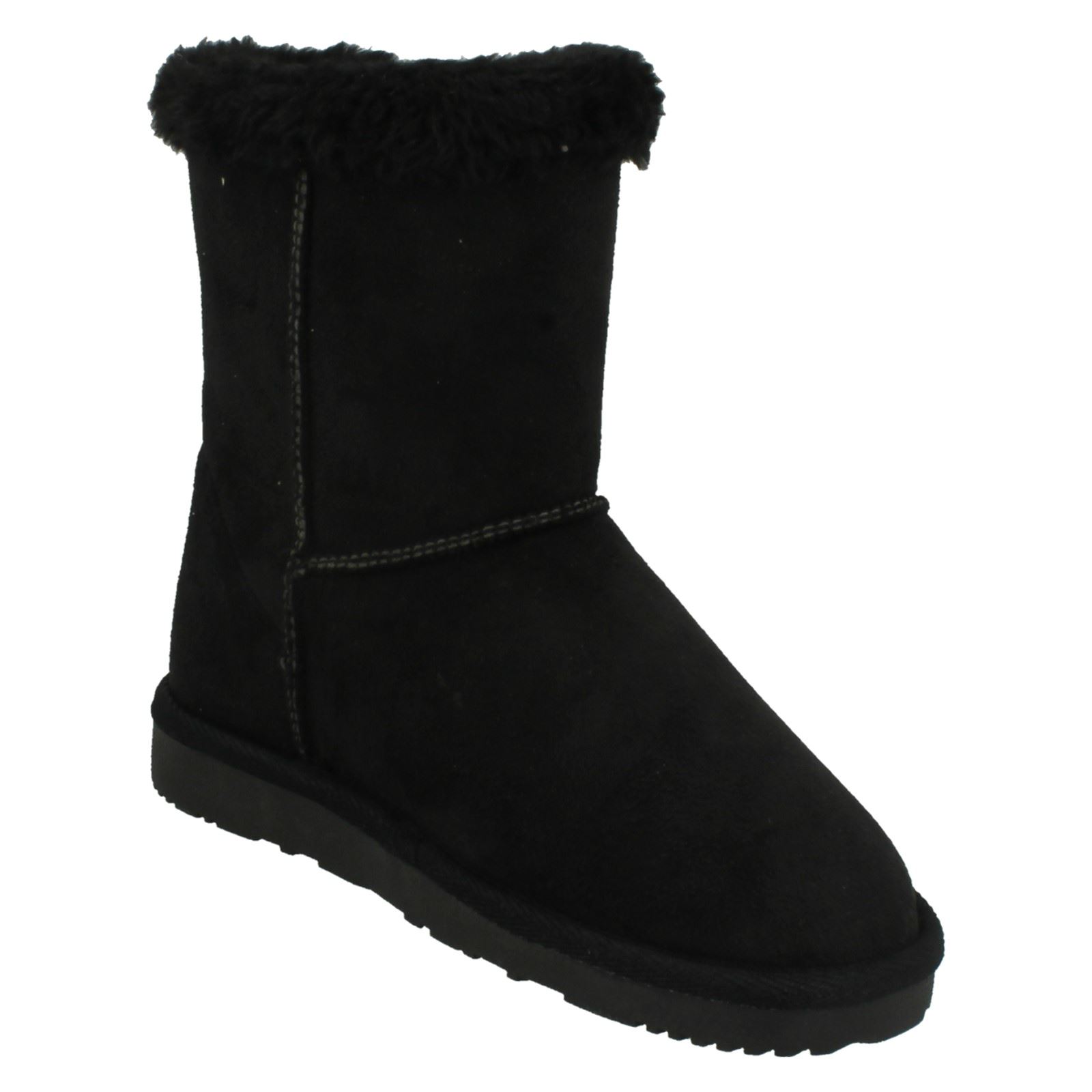 Spot On Filles Cheville Bordure en Fourrure Bottes