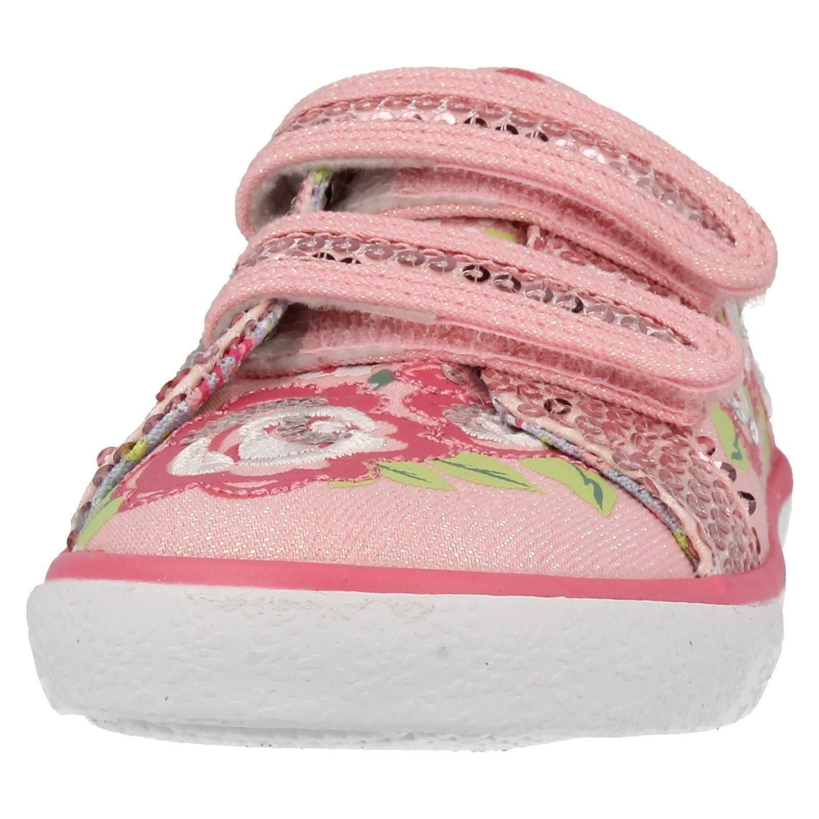 Girls Casual Startrite Washable Canvas Pumps Rosebud