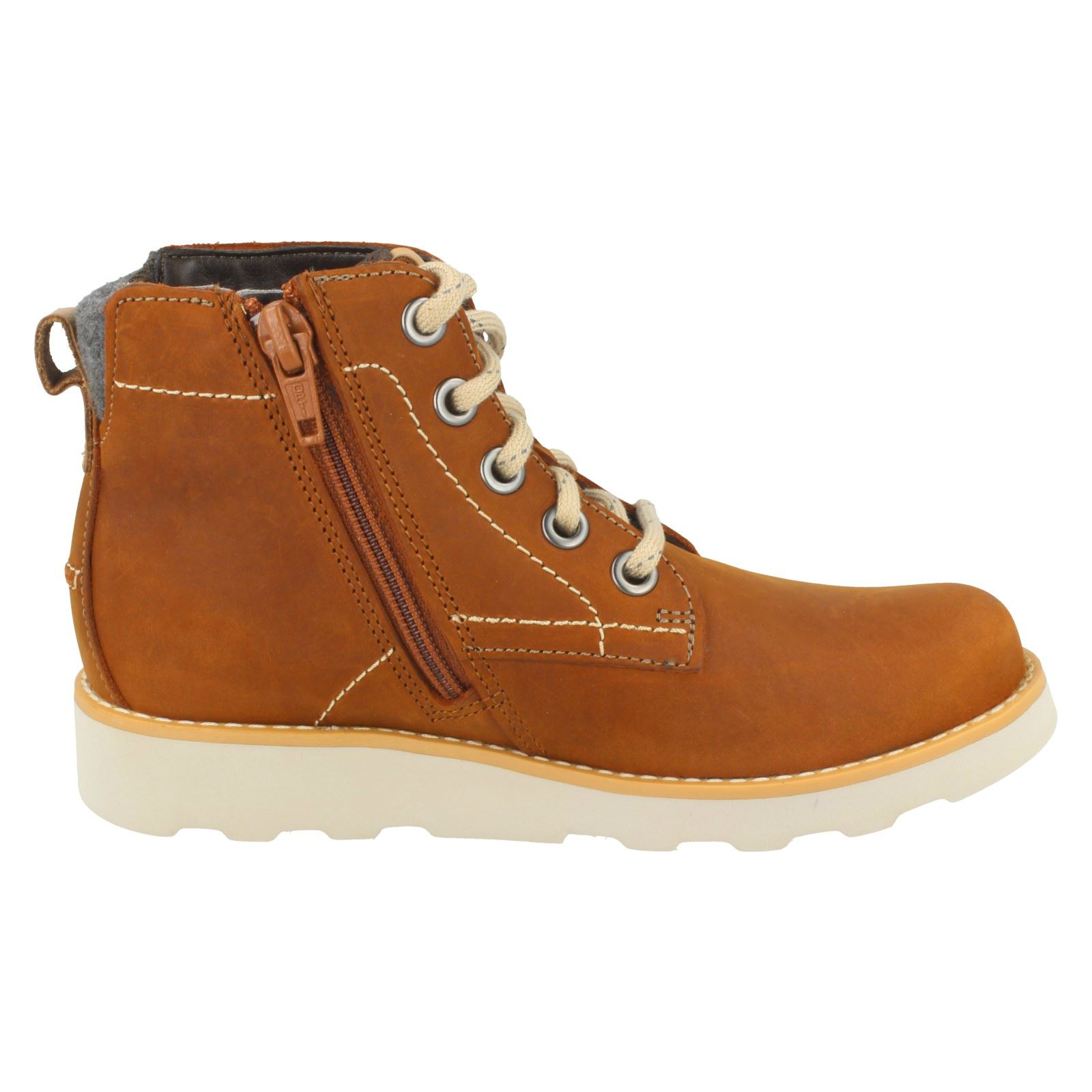 Boys Clarks Casual Ankle Boots Dexy Top