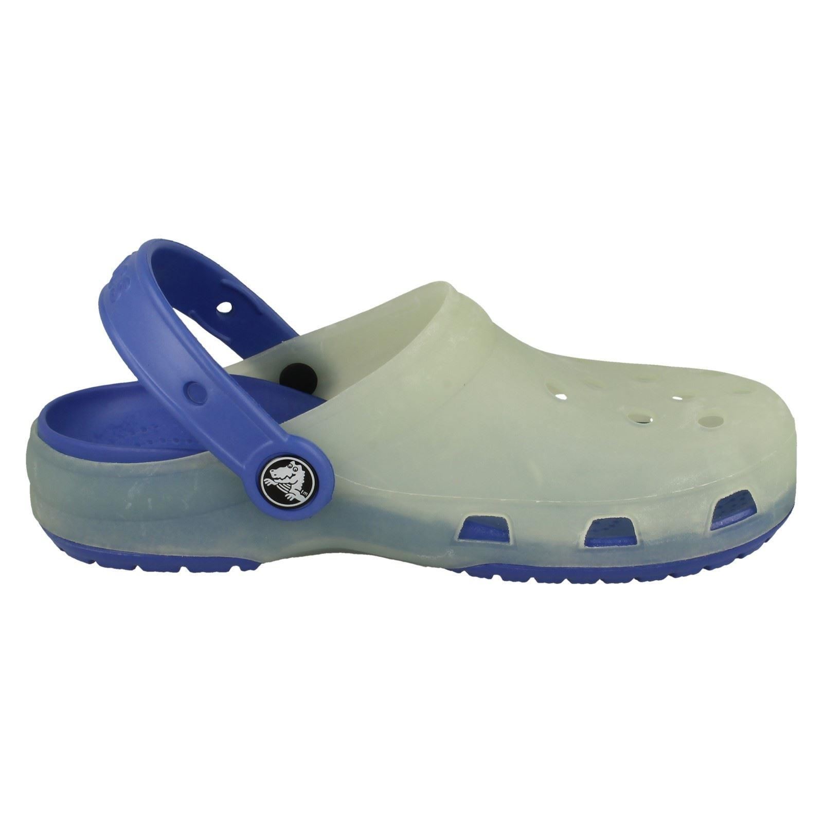 Boys Crocs Slip On Mules /'Chameleons Trnslcnt Clg K/'