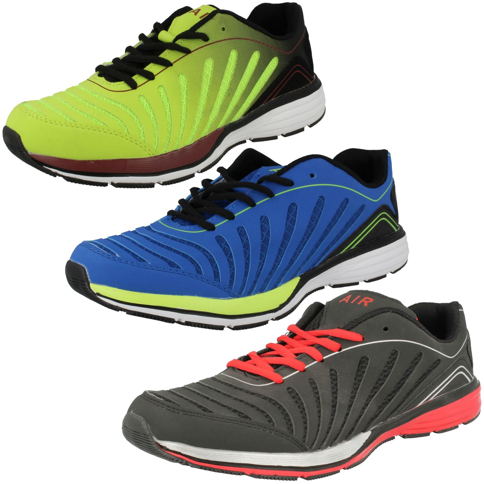 Mens Air Tech Lace Up Trainers /'Sport Brake/'