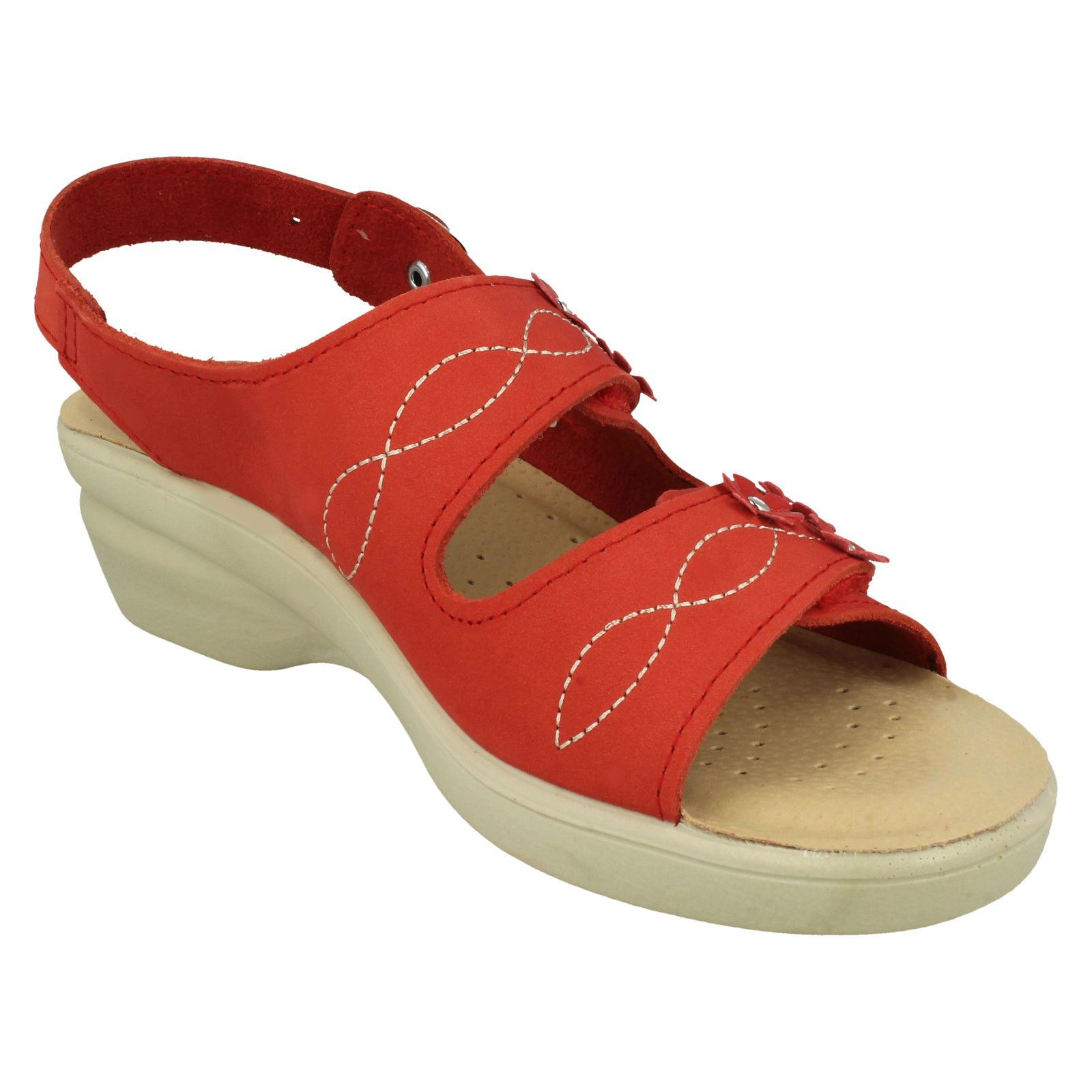 Ladies Padders Hook /& Loop Sandals Bluebell