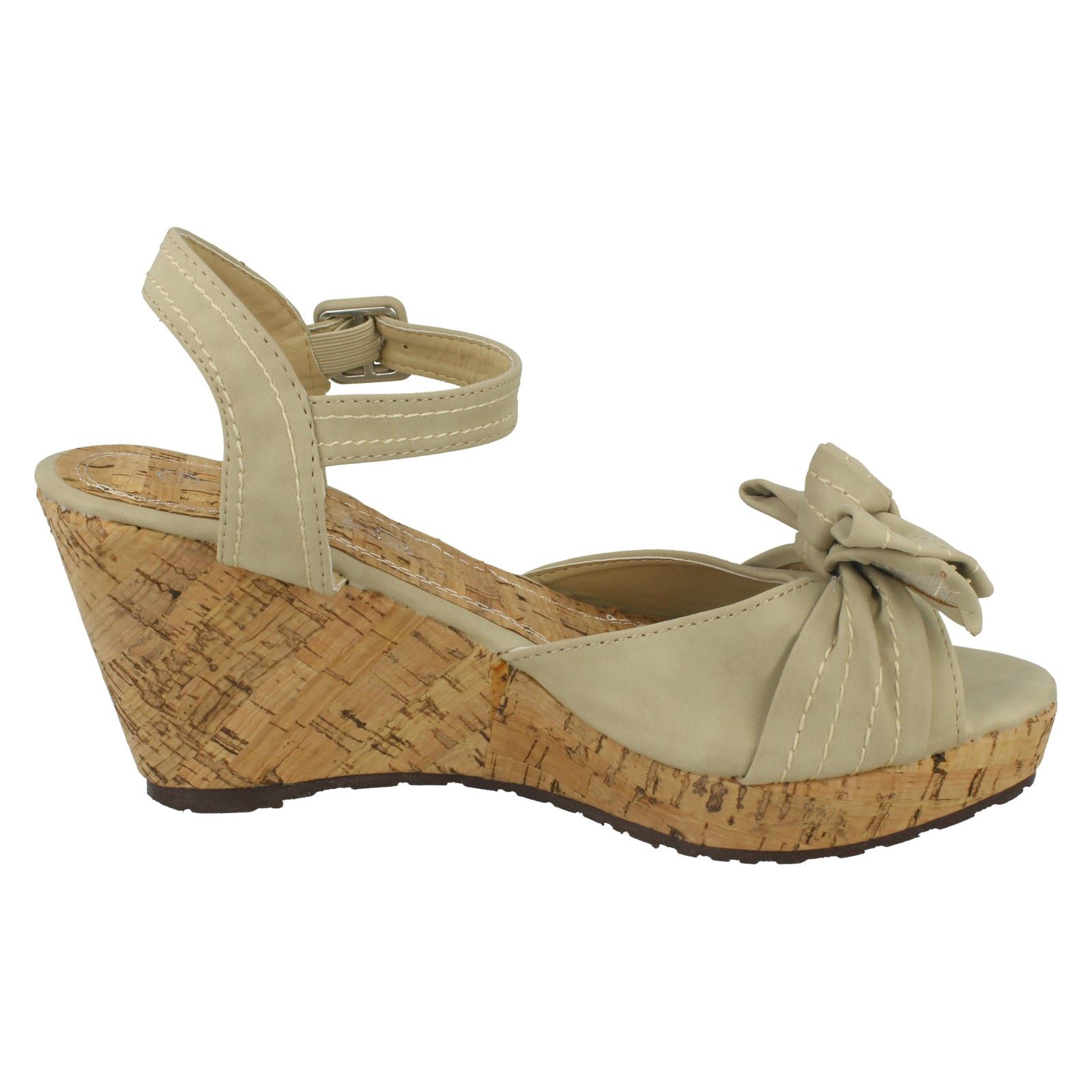Ladies Spot On High Cork /'Wedge/'