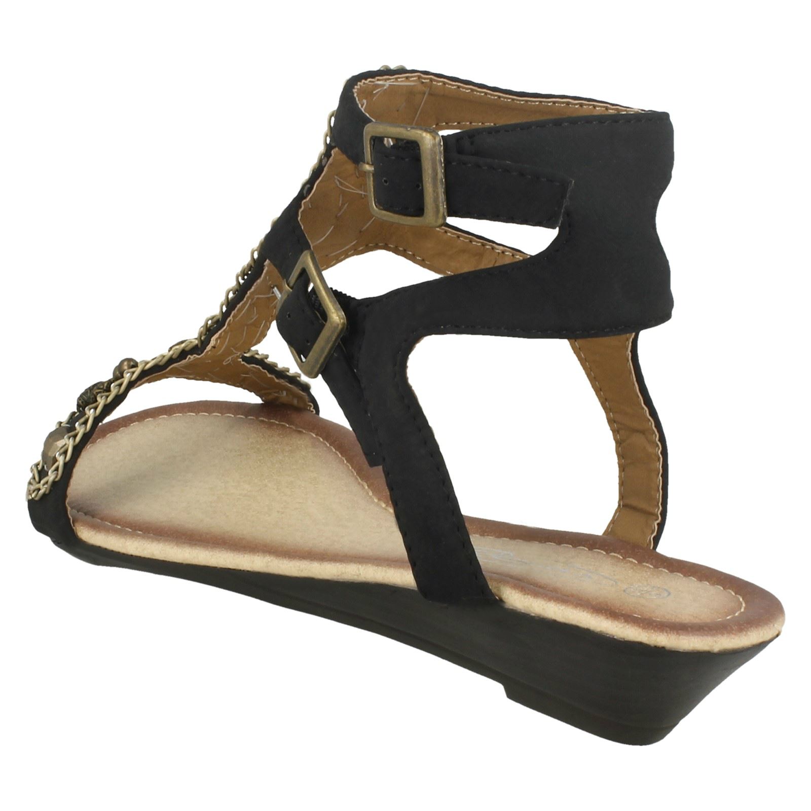Femmes Spot on Bride Cheville T-bar /"Sandales/'s