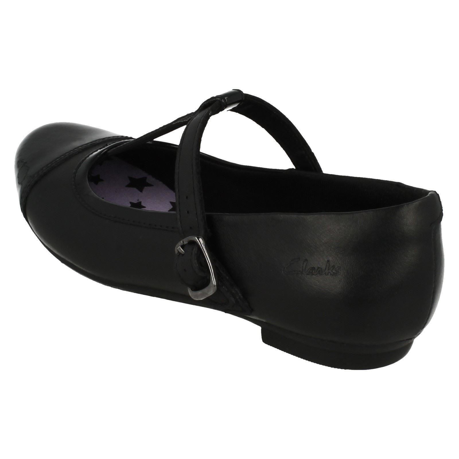 Girls Clarks Smart T-Bar School Shoes /"Abitha Mist/"