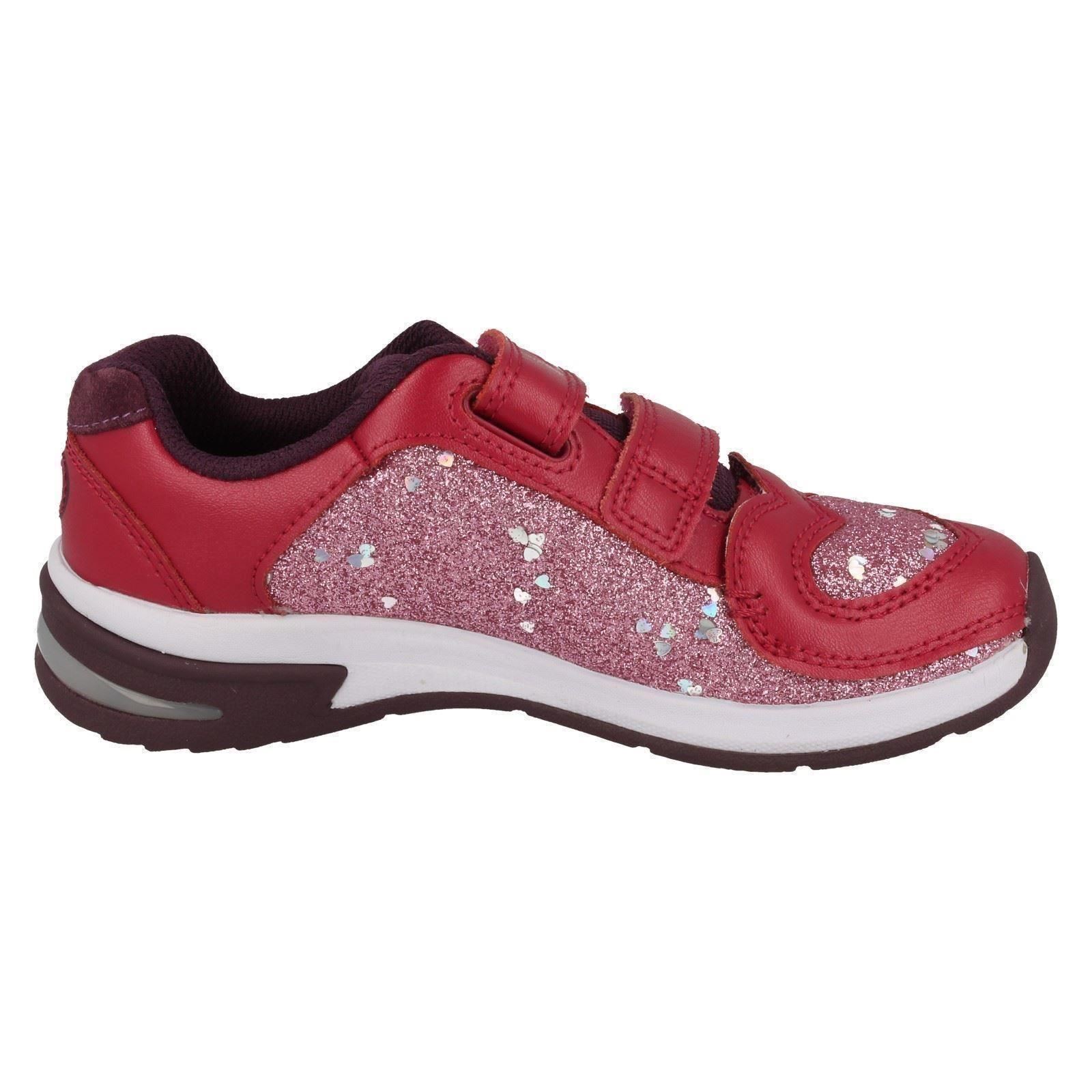 Girls Clarks Piper Chat Casual Trainers with Lights