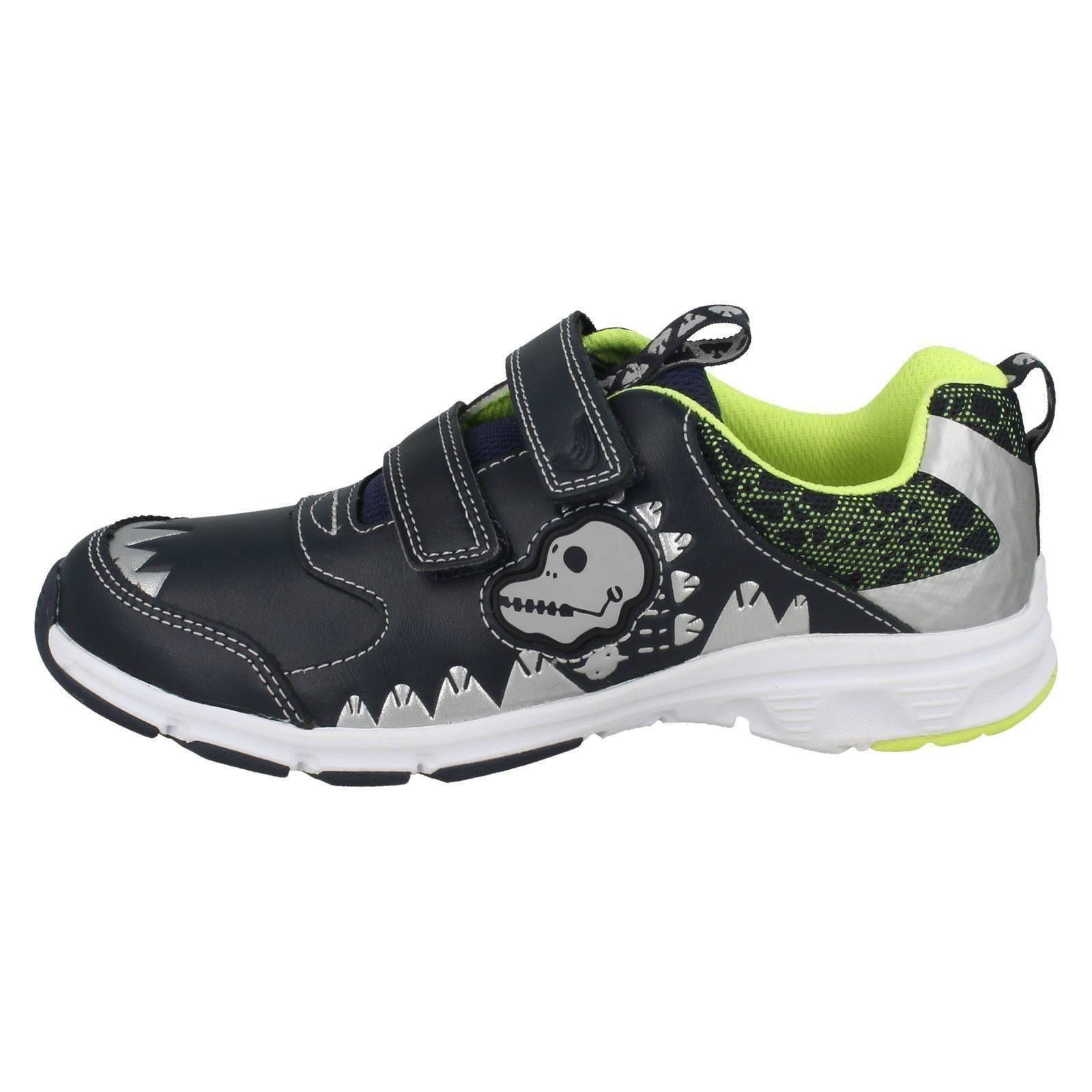 Boys Clarks Dinosaur Design Trainers Pass Rex