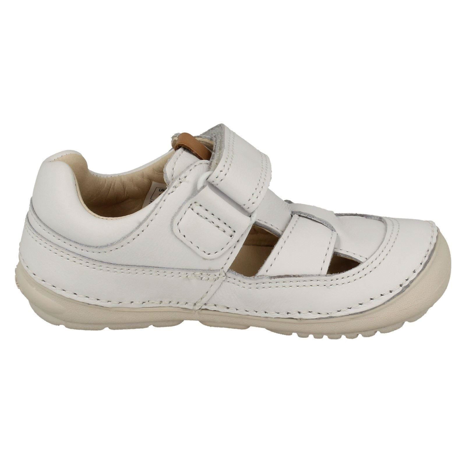 /'Softly Meadow/' Toddler Infant Girls Clarks Casual Leather Sandals Shoes