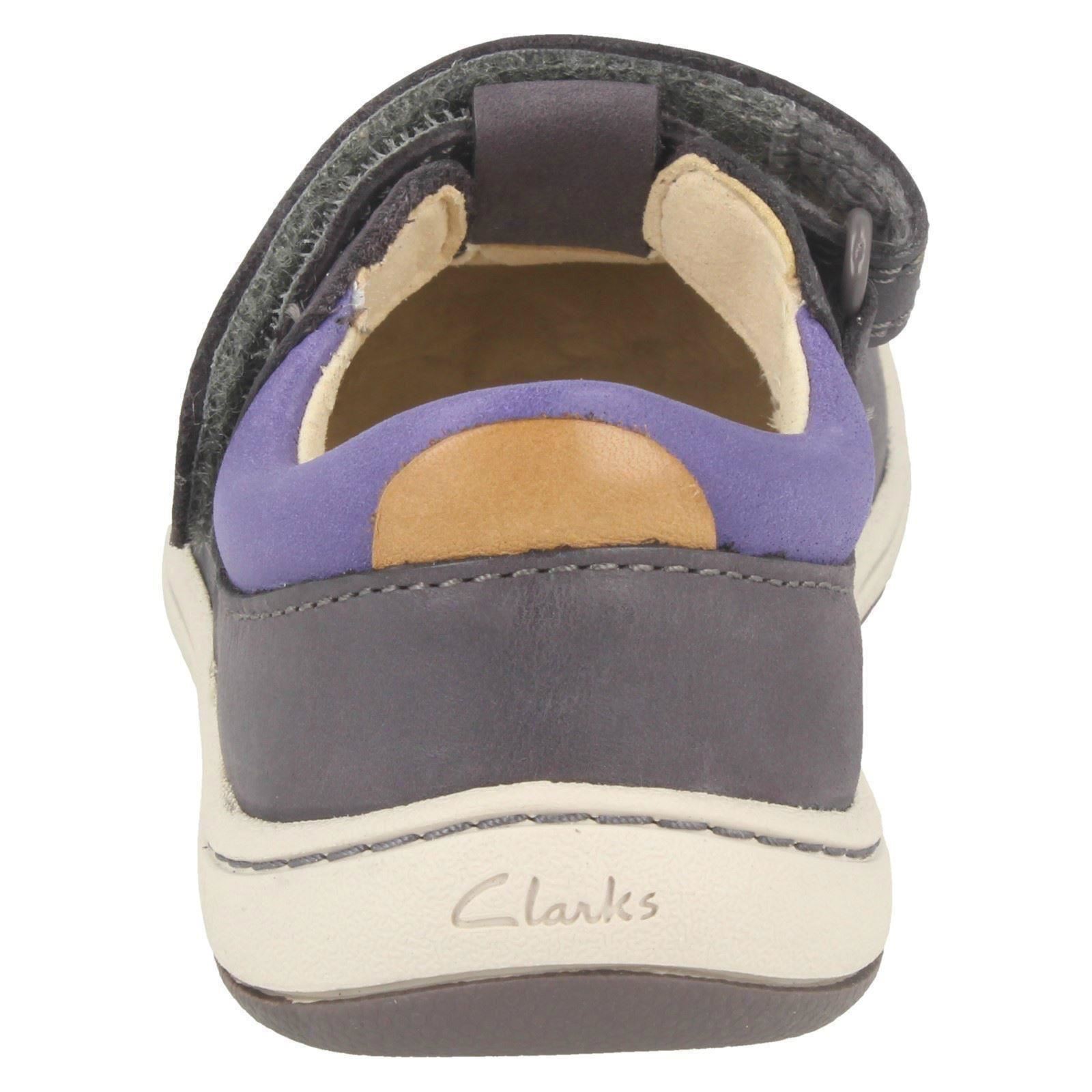Clarks Zapatos de chicas primera con diseño de conejo-Amelio Glo