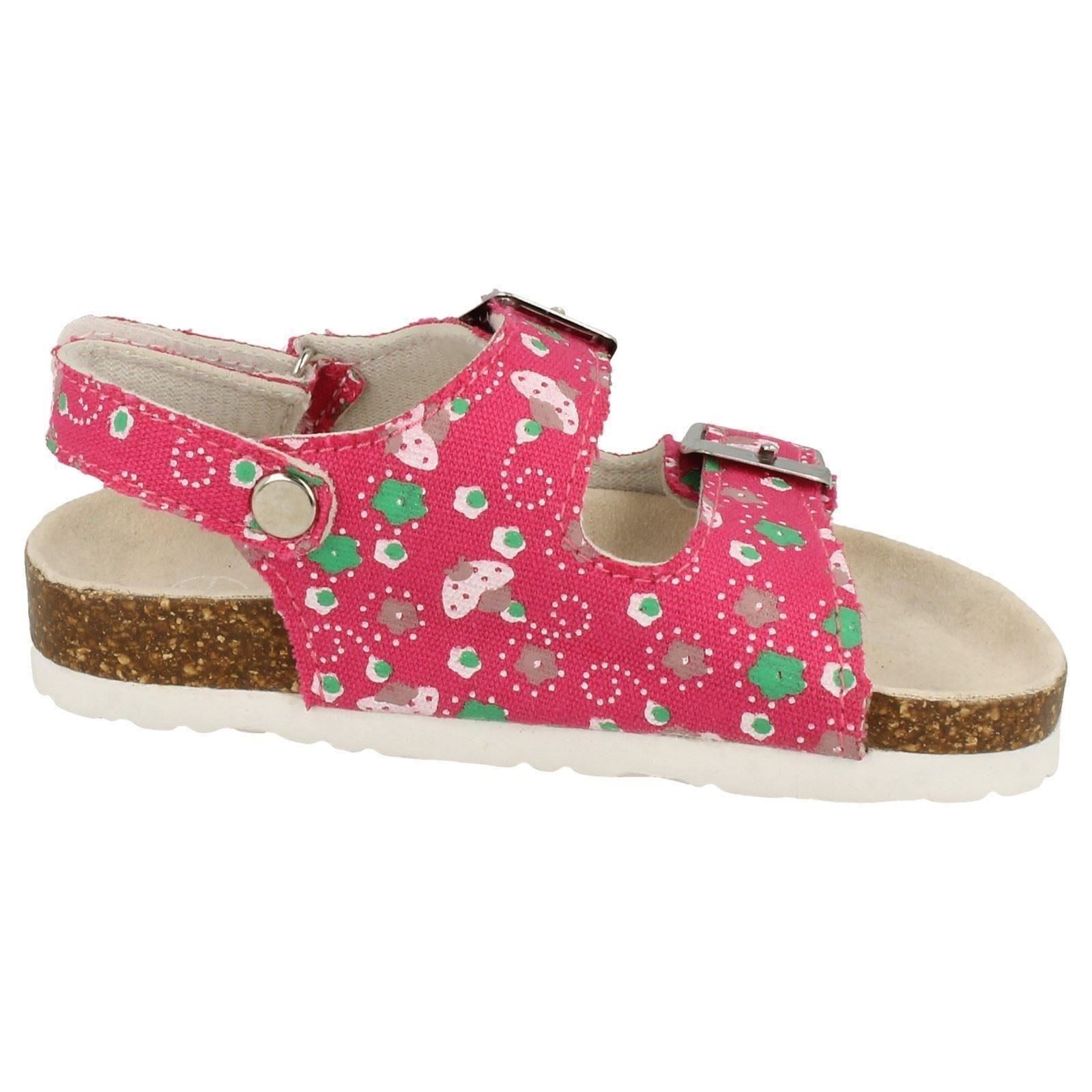 Spot On Girls Twin Buckle Strap Sandals